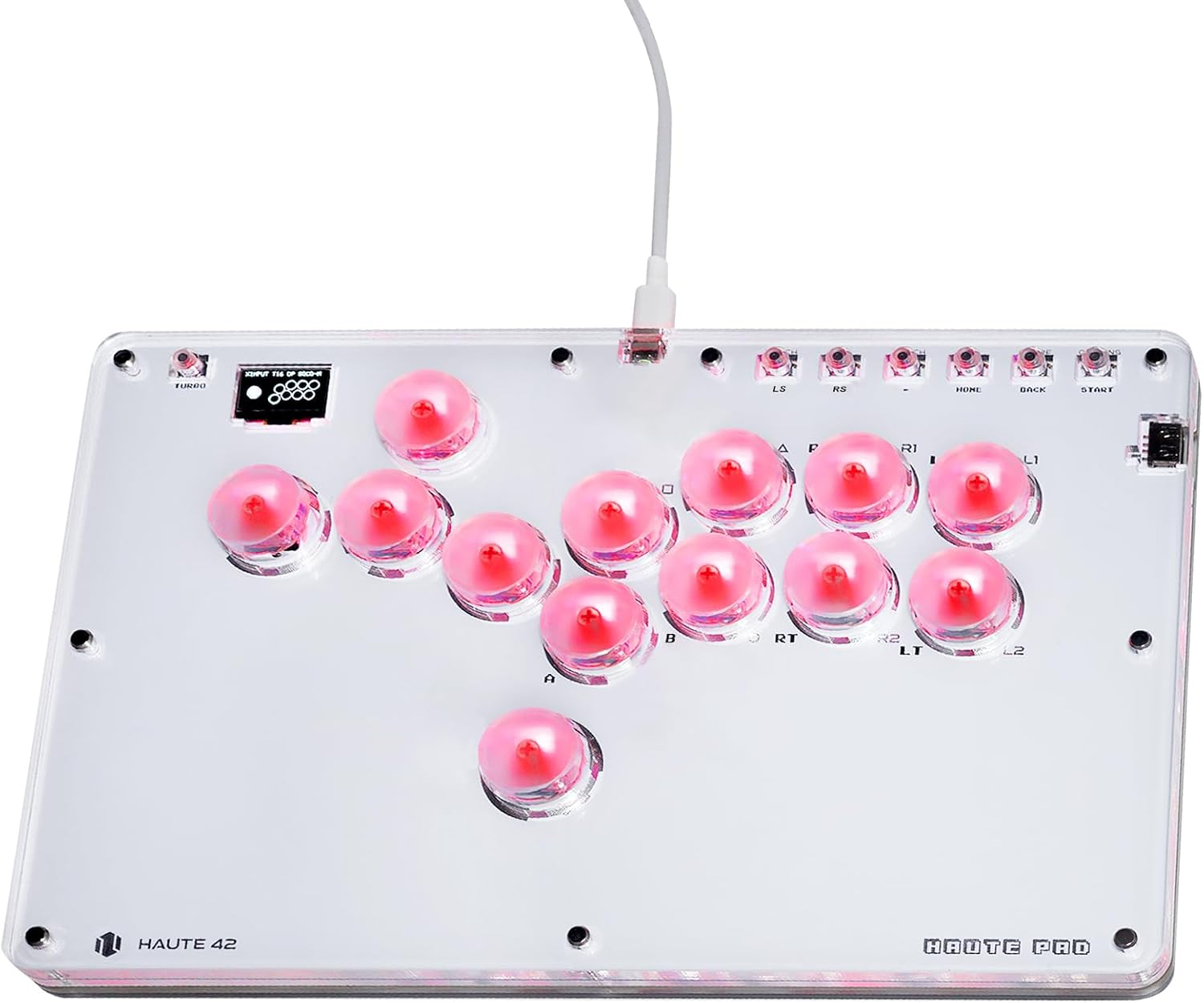Jzw-Shop Arcade Stick T13, All-Button Arcade Controller for Switch/Pc/Ps4/Ps3 /Steam Deck, Slim Arcade Fight Stick Game Keyboard with Turbo & Custom RGB, Supports Hot-Swap & SOCD
