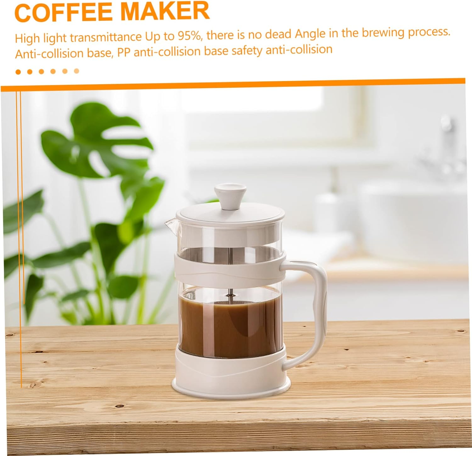 HAKIDZEL Professional Carafe Maker Pot Tea Maker Pot Coffee Press Espresso Office image number 6