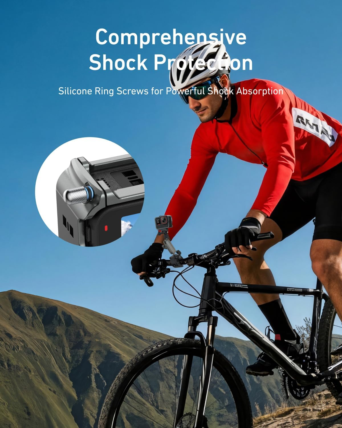 TELESIN Aluminum Alloy Protective Frame Case for Insta 360 Ace Pro2/Ace Pro/Ace, Quick-Release Metal Cage Protective Frame Housing Sleeve with 1/4" Screw and Cold Shoe, Ace Pro/Ace Accessories image number 5