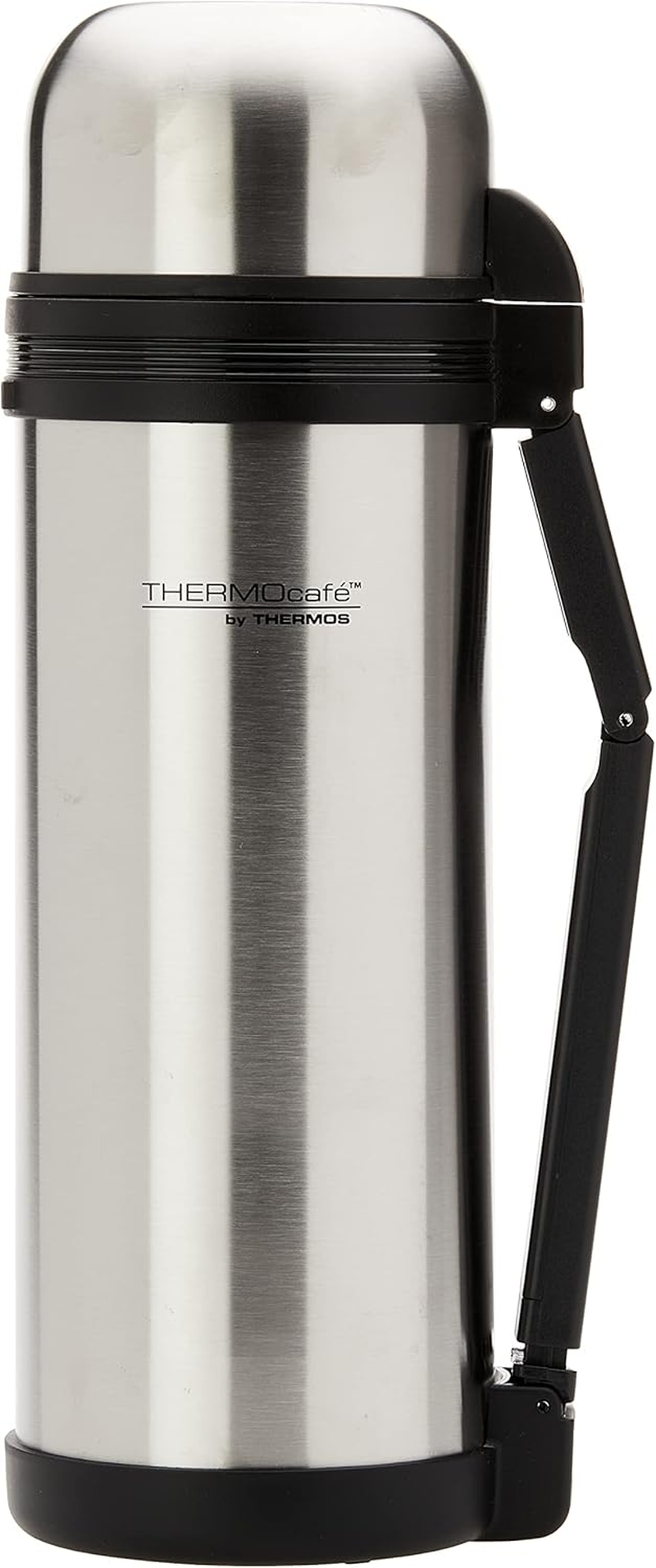 Thermos Vacuum Insulated Food and Drink Flask, 1.8 Liters, Stainless Steel/Black, VAC180 image number 1