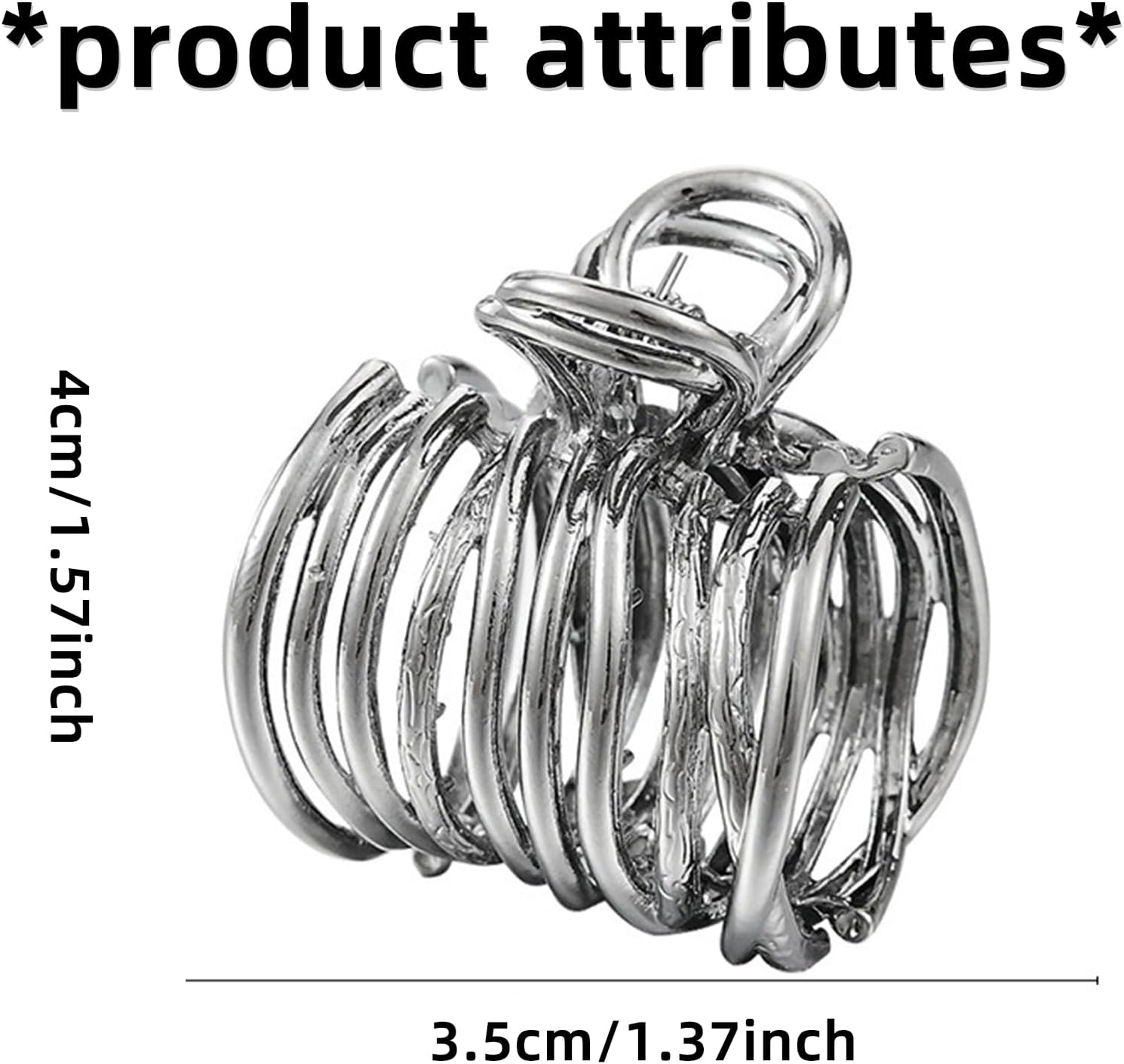 Pack of 3 Women'S Hair Accessories, Hair Ties, Hair Clips, Hair Clips, for Hair Clip, Metal, Ponytail Clip, Thick Gold Accessories, Hairpin, Hairstyle Aid, Ponytail Clips image number 4