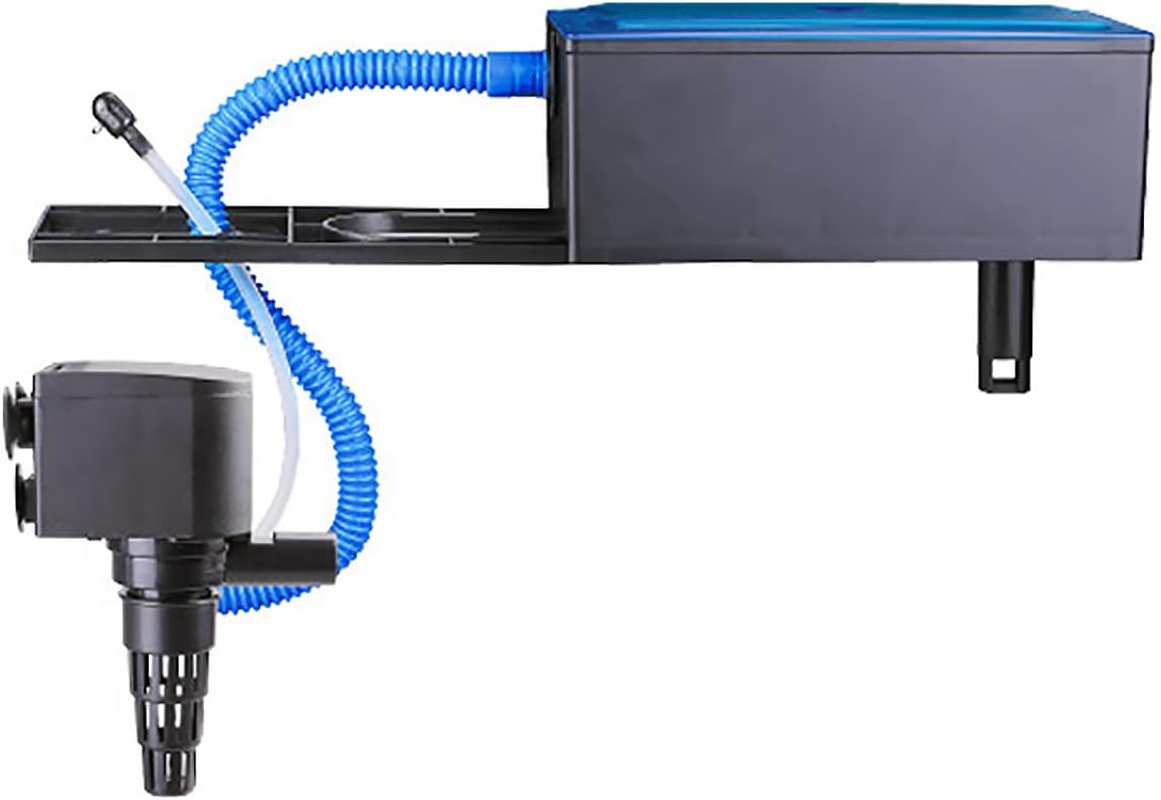 Aquarium Filter Box, 3-In-1 Internal Aquarium Filter, Fish Tank Filter, Silent Circulating Pump External Trickle Filter for Betta, Turtle, Pond Fish, Garden (1800L/H) image number 3