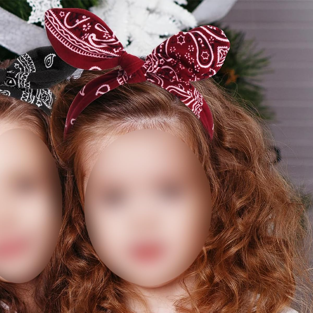 Enwye 2-Piece Women'S Headband Headscarf Set, Easy to Adjust, Suitable for Sports, Parties, Dancing, Etc. image number 2