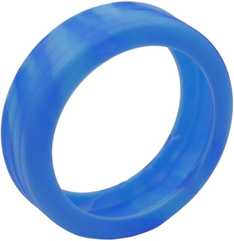 HEVSTIL 8PCS Luggage Wheel Covers, Luggage Wheel Silent Protector Covers, Silicone Suitcase Wheel Cover for Most 8-Spinner Wheels Luggage Sets Suitcases,Blue image number 1