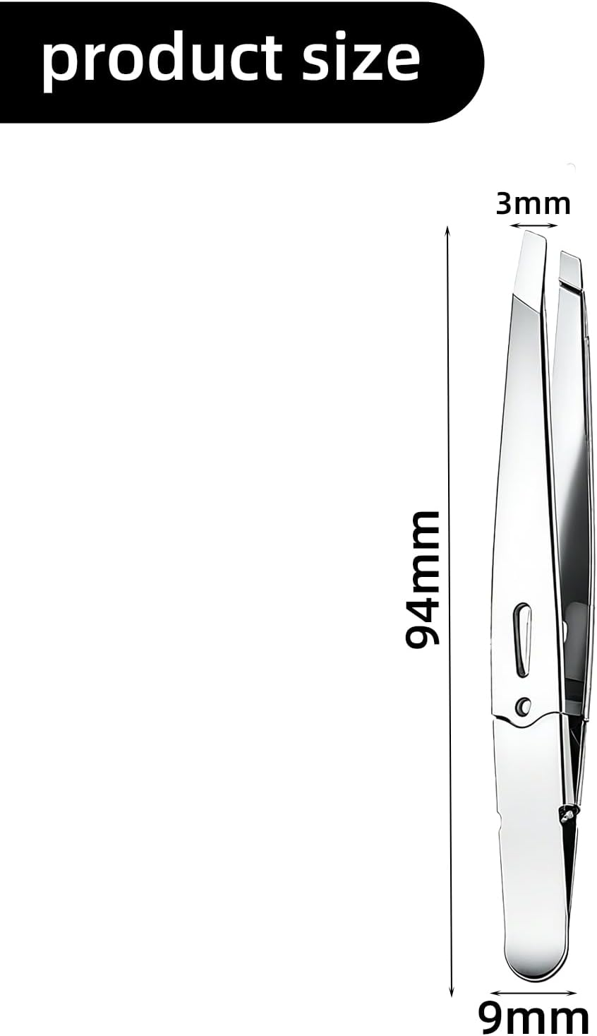 Suytvenxau 2 Pack Tweezers for Women Facial Hair, Professional Precision Tweezers and Eyebrow Tweezers in Stainless Steel for Facial Hair Removal for Women and Men image number 1