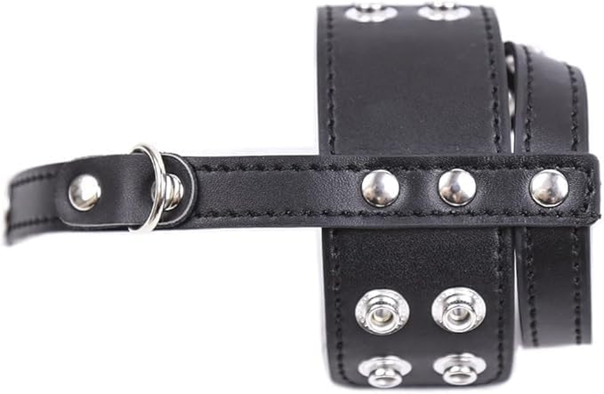 Cock Ring Bondage Rope with Leather Adjustable Chastity Belt Restraint Scrotum Set Reusable Ere-Ction BDSM Sex Toys for Enhanced Sensual Play and Intimate Exploration Male Sex Toys image number 2