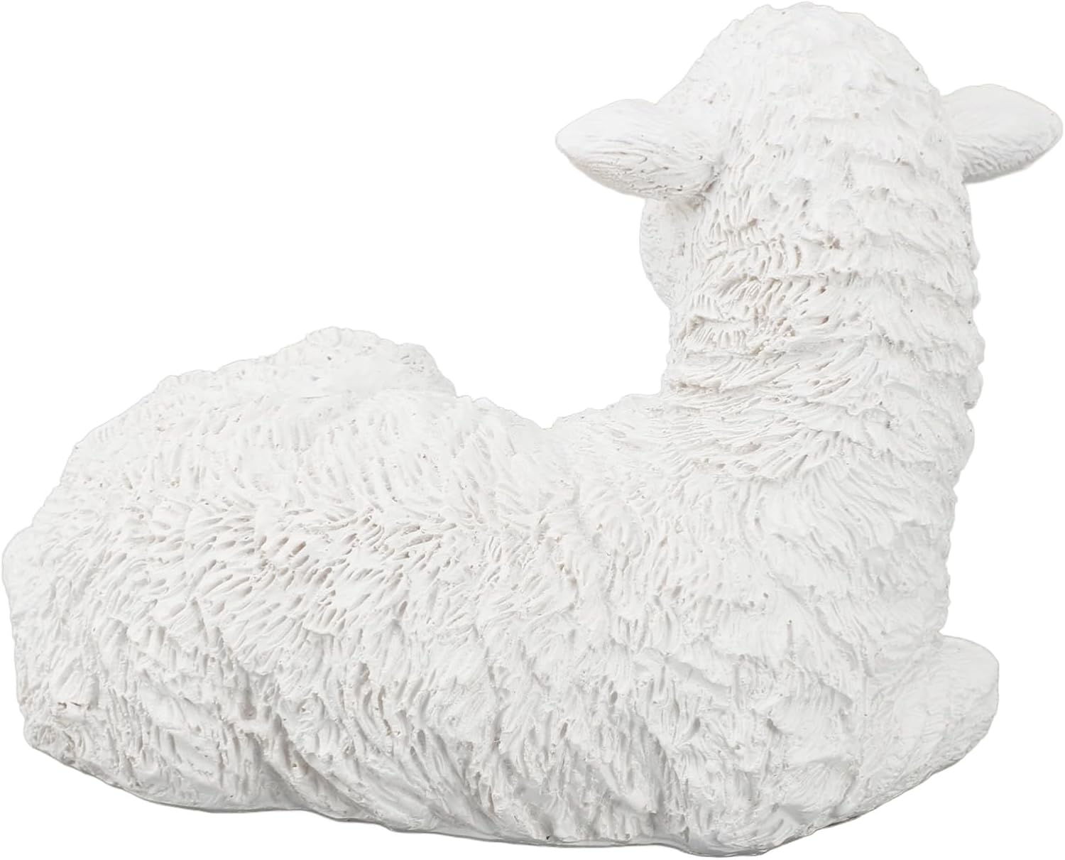 Resin Sheep Statue, Exquisite and Lifelike Garden Decoration with Versatile Design, for Outdoor and Indoor Decor, Sheep Figurine (Lying) image number 5