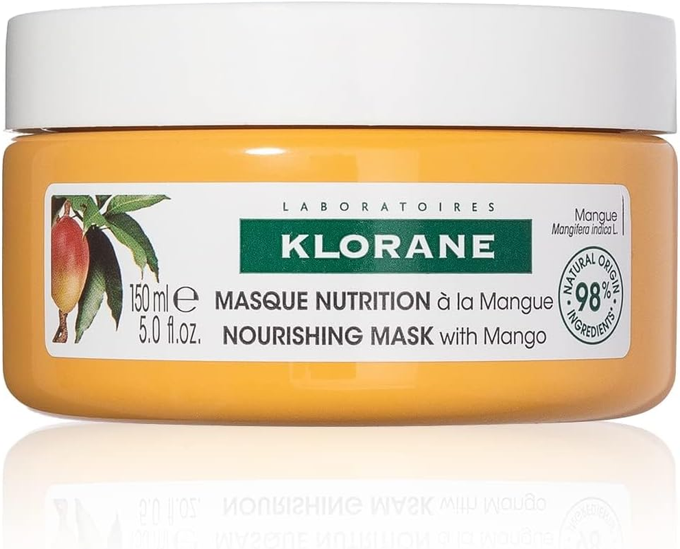 Klorane Nourishing 2-In-1 Mask with Mango, Deep Conditioning and Overnight Treatment for Dry Hair, Paraben, Silicone and Sulfate Free, Biodegradable, Vegan, 5 Fl.Oz. image number 5