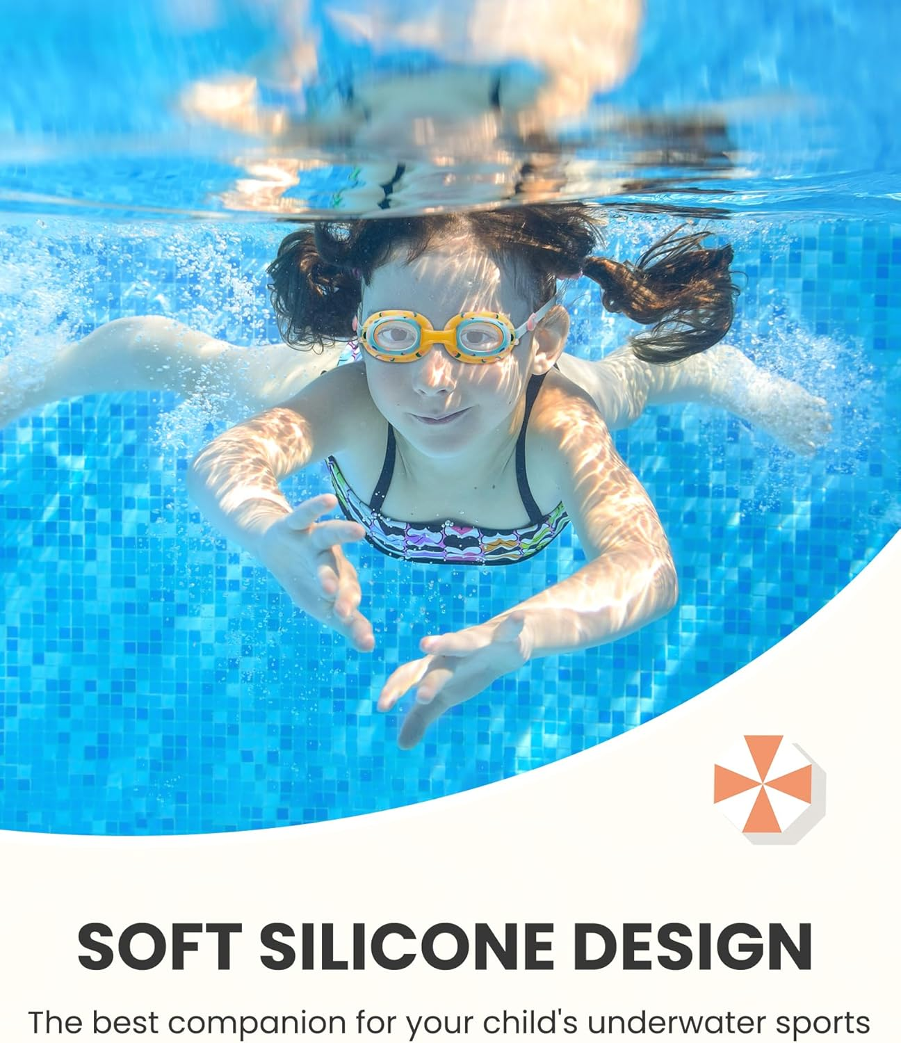 Outdoormaster Cyberfish Kids Swim Goggles, Quick Adjustable Strap Swimming Goggles with Padded Headband for Kids 5-12 - Pink image number 4