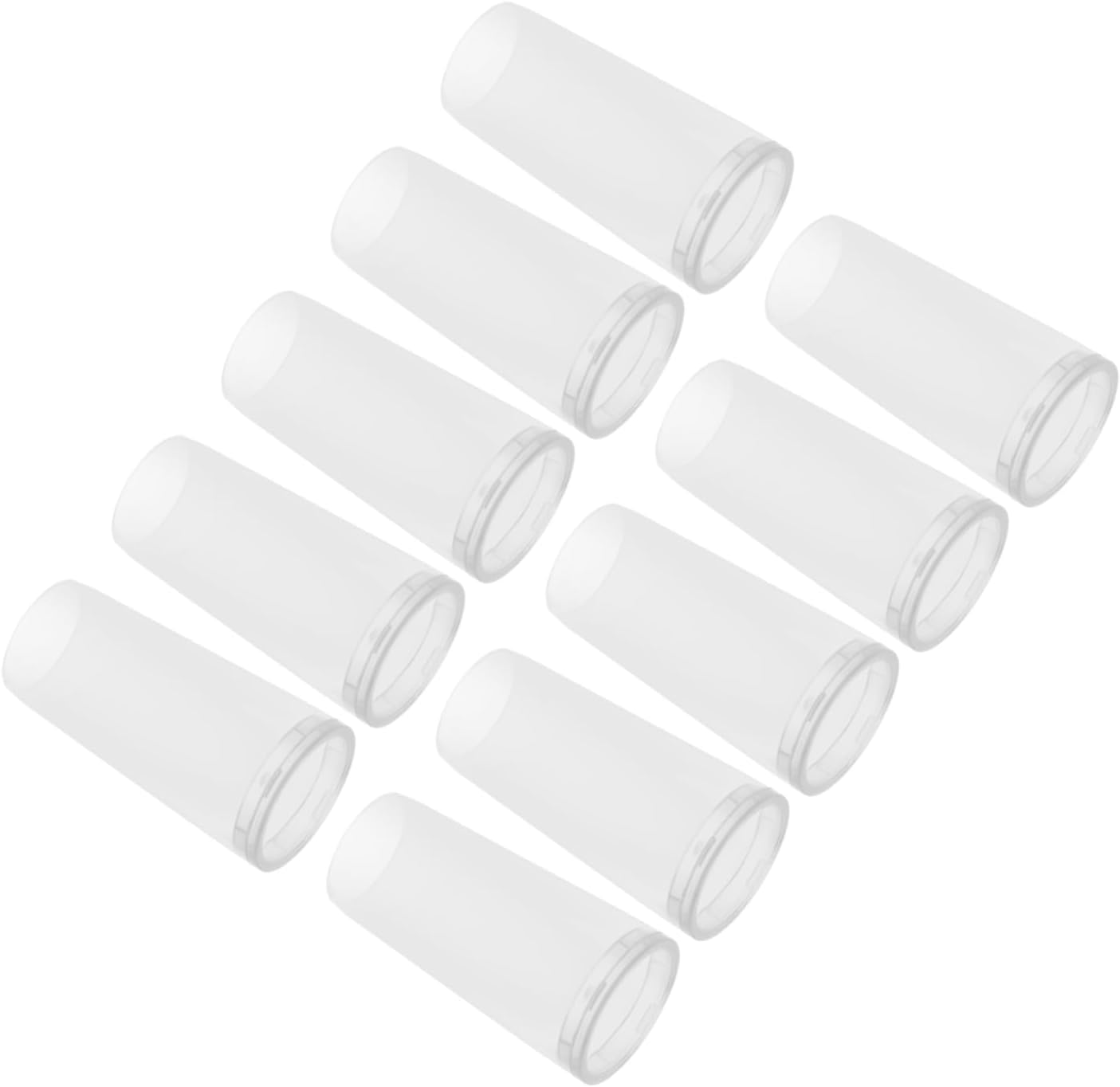 PACKOVE 10Pcs Transparent Makeup Brush Covers round Design Brush Protectors Versatile Holder for Cleanliness and Maintenance for Household and Art Tools