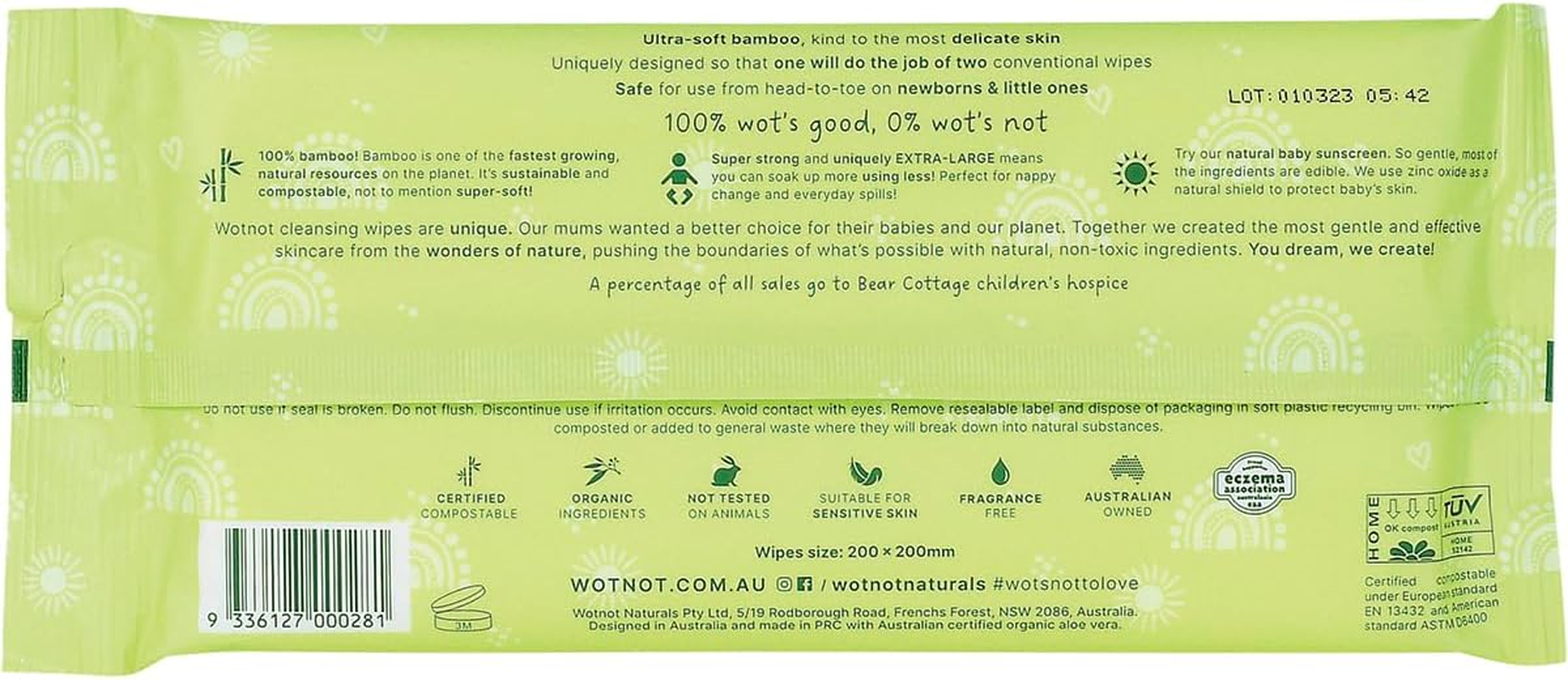 Wotnot Travel Wipes Refill, 20 Count (Pack of 3)