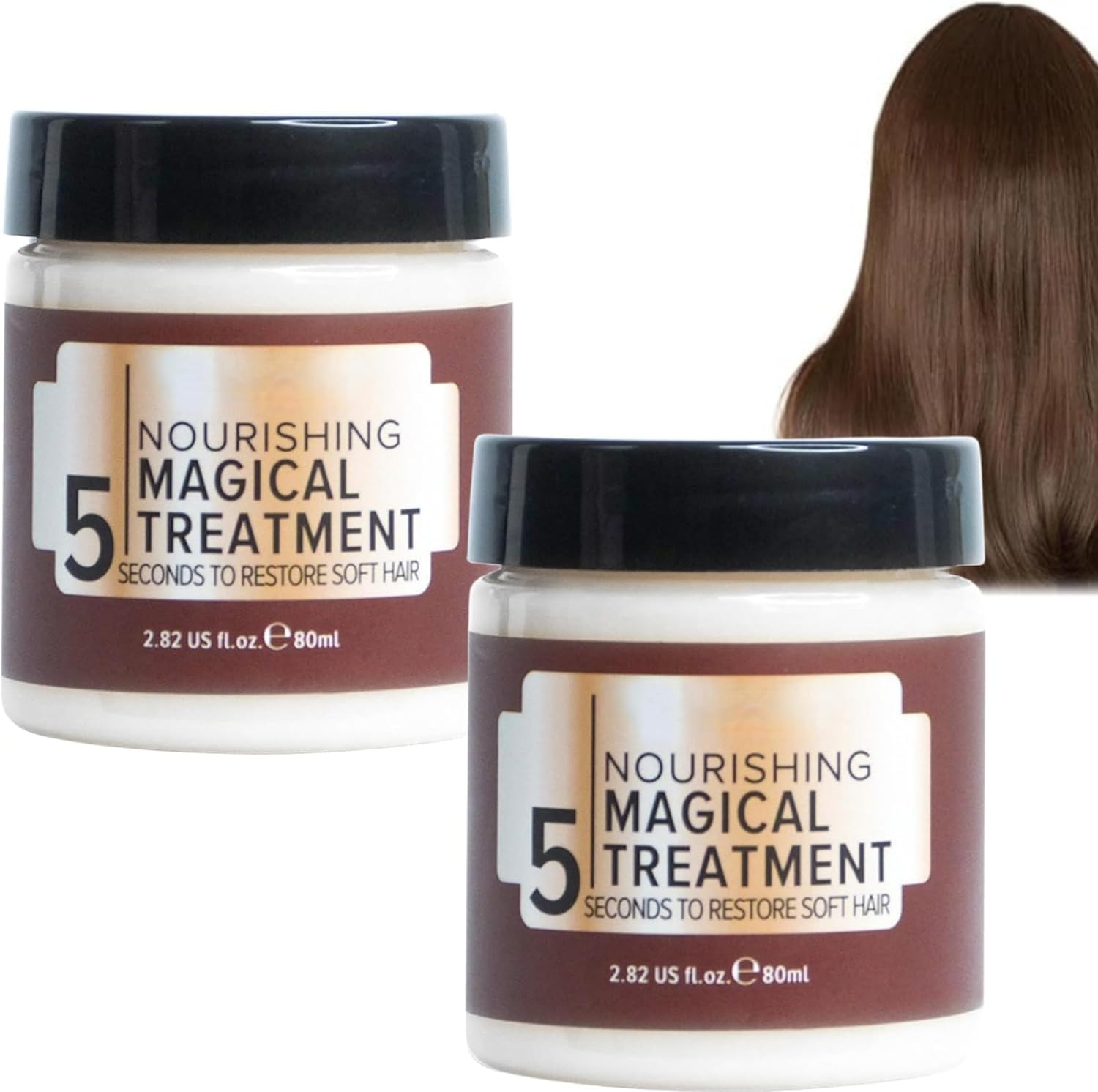 Hair Straightener Mask with Deep Repair,5 Seconds to Restore Soft Hair,Collagen Hair Mask for Moisturization, for Dry & Damaged Hair