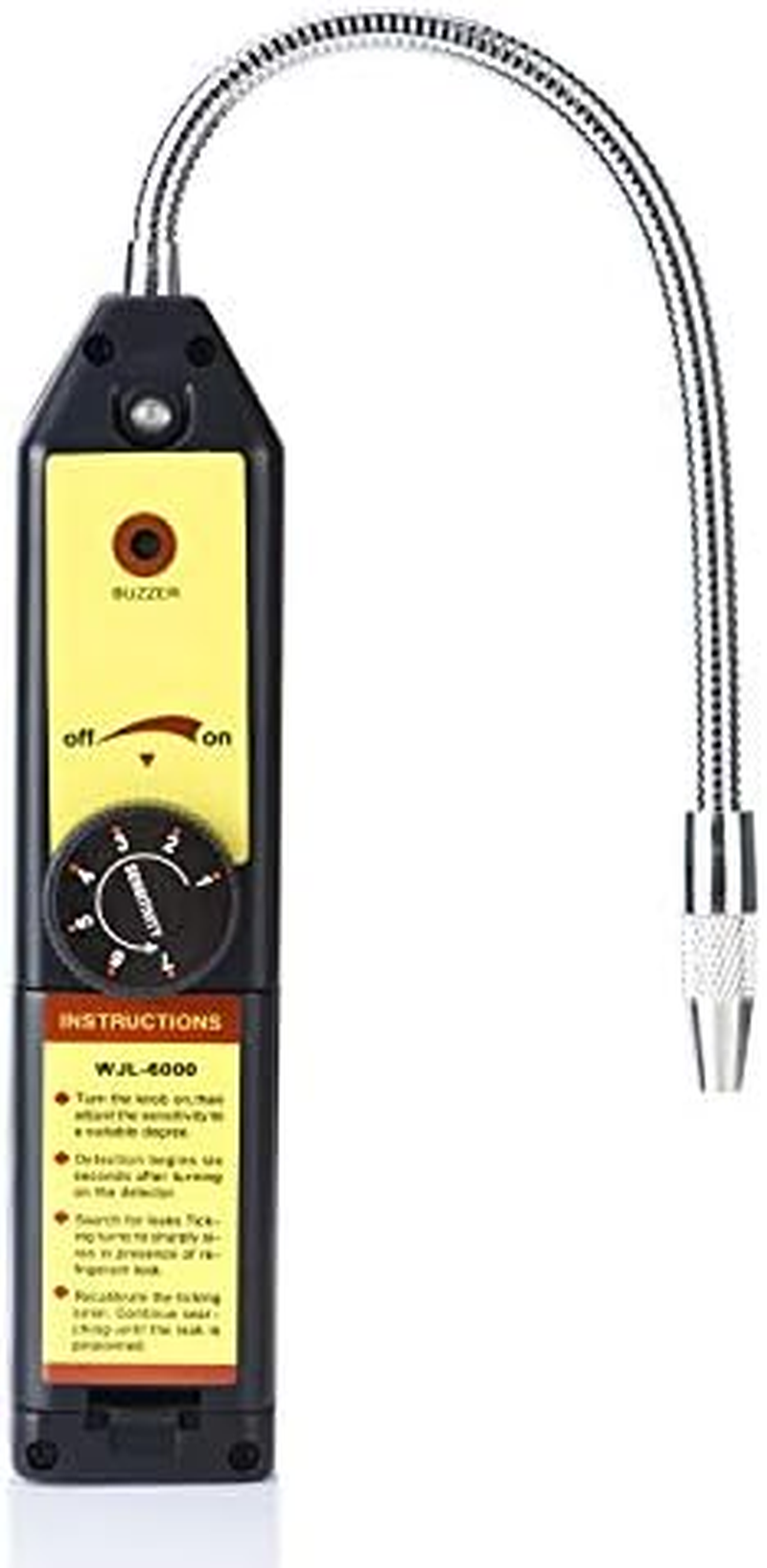 Refrigerant Freon Leak Detector with Indicator Light, High Accuracy and Instant Halogen Gas Leakage Tester for Hfcs Cfcs Cfcs Halogen R134A R410A R22A Air Condition HVAC image number 5