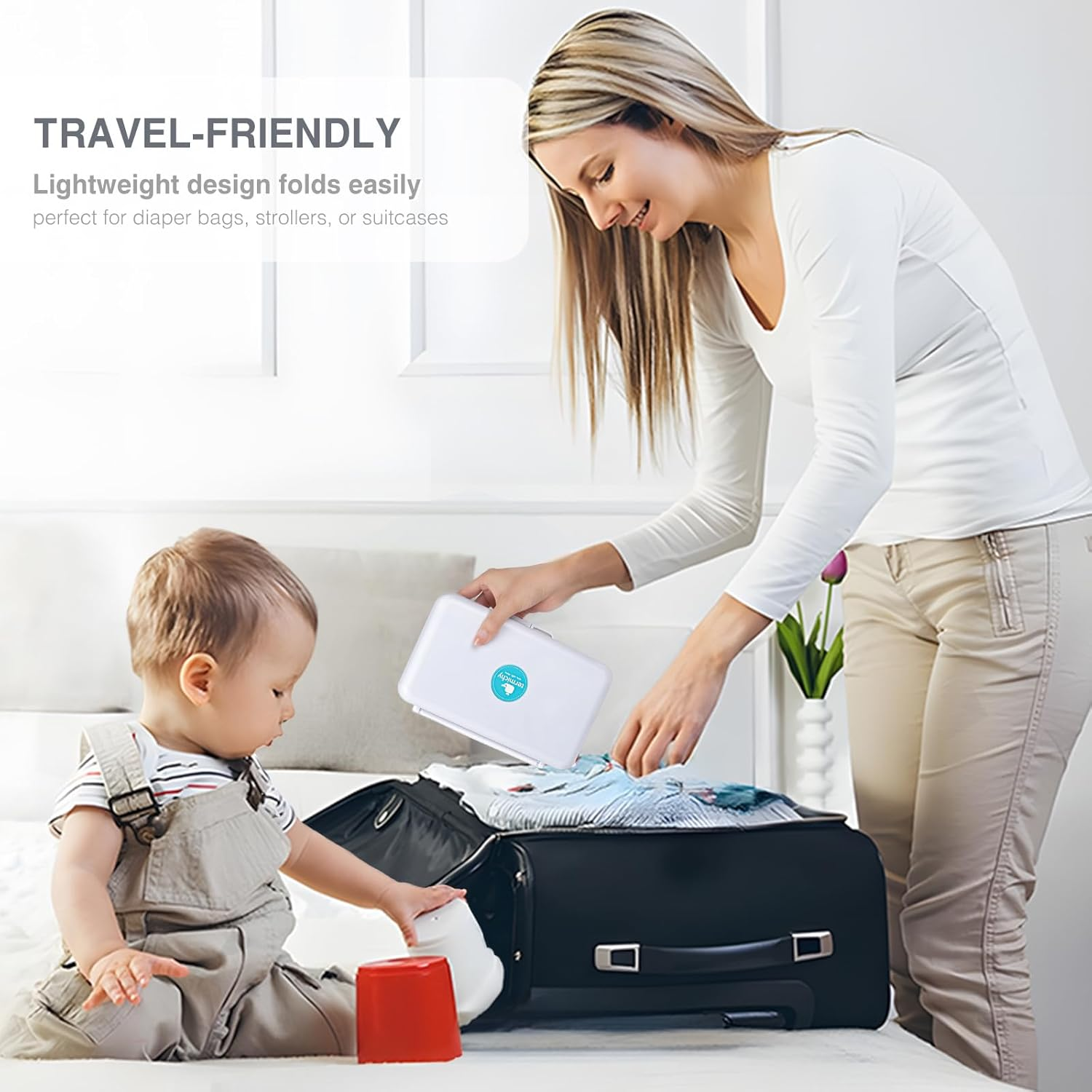 Termichy Travel Baby Bottle Drying Rack, Compact Size with Large Capacity for Working Mom, Visit Families, Friends or Camping with Baby image number 3