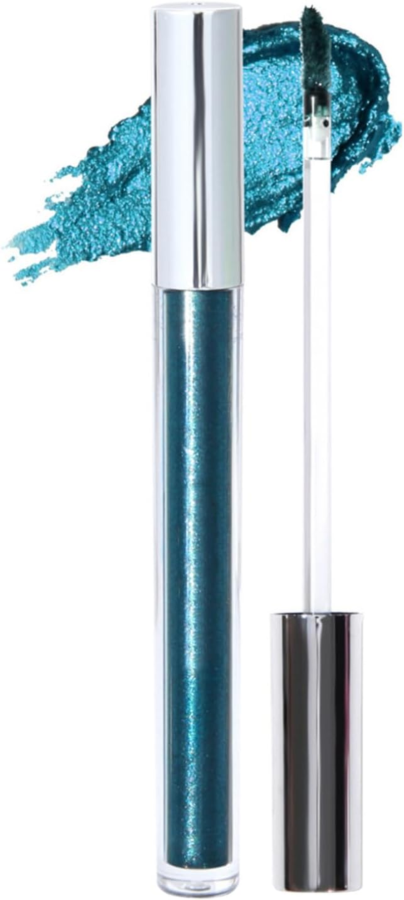 Yeahdor Metallic Glitter Liquid Lipstick Smudge Proof Waterproof Lip Gloss Long Lasting Vibrant Color Non Stick Cup Lightweight Feel Gold One Size