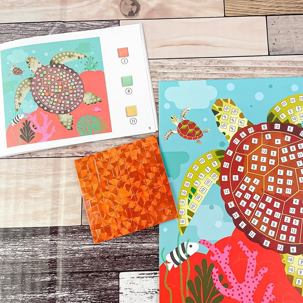 Djeco DJ09427 Caribbean Mosaic Craft Set image number 4