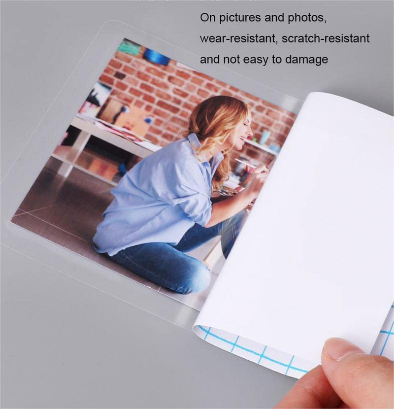 Clear Contact Paper Roll 17.7'' X 118'' Clear Glossy Self-Adhesive Film Cover Removable Protective Film Transparent Liners Drawers Shelves Kitchen Cabinets Desks Fridge Roll image number 2