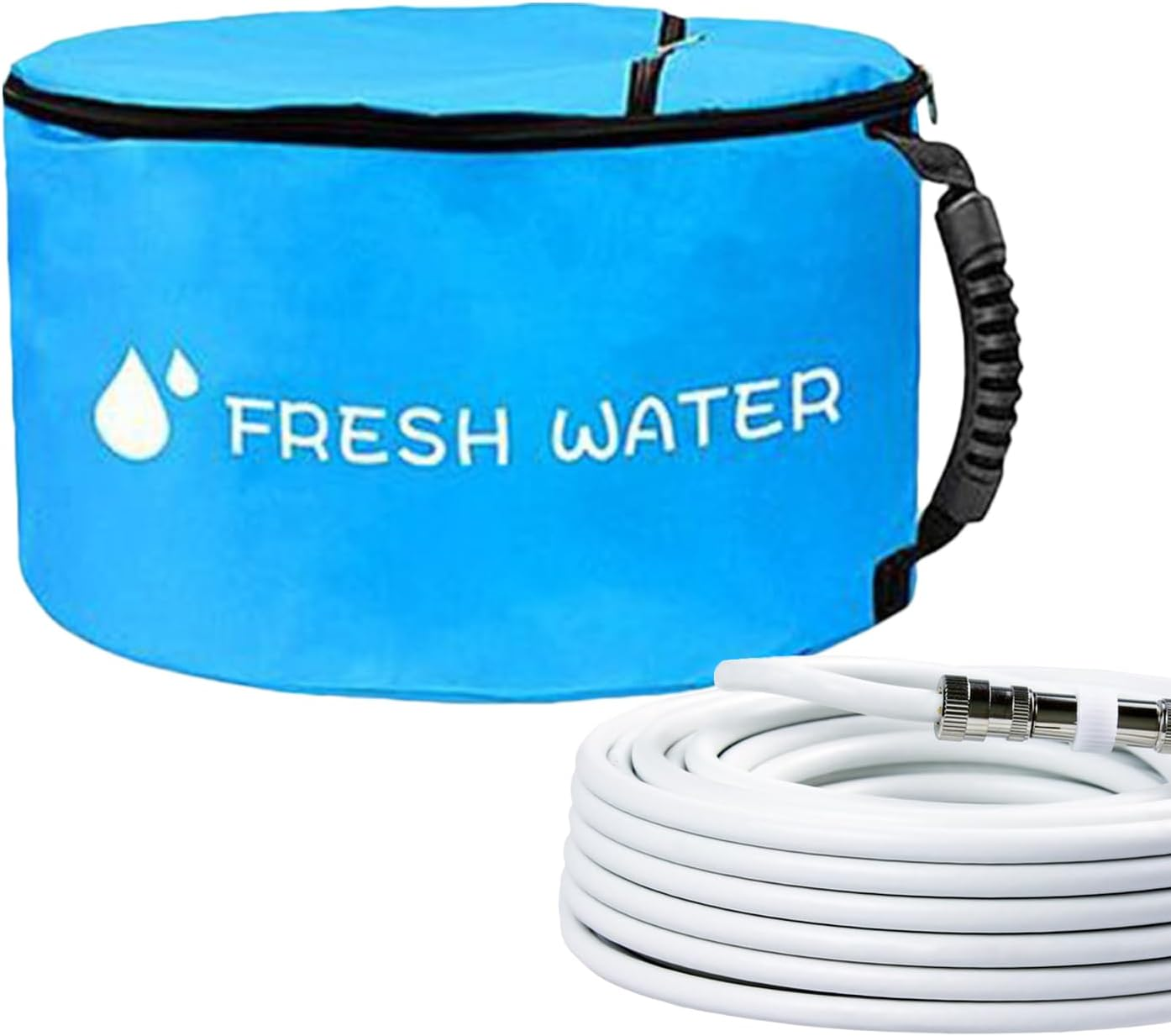 RV Hose Storage,Waterproof RV Hose Bags | Portable Carrier with Double Zipper Holder for Septic Tools Camping Trailer Waste, Blue, Refer to Description, Unisex