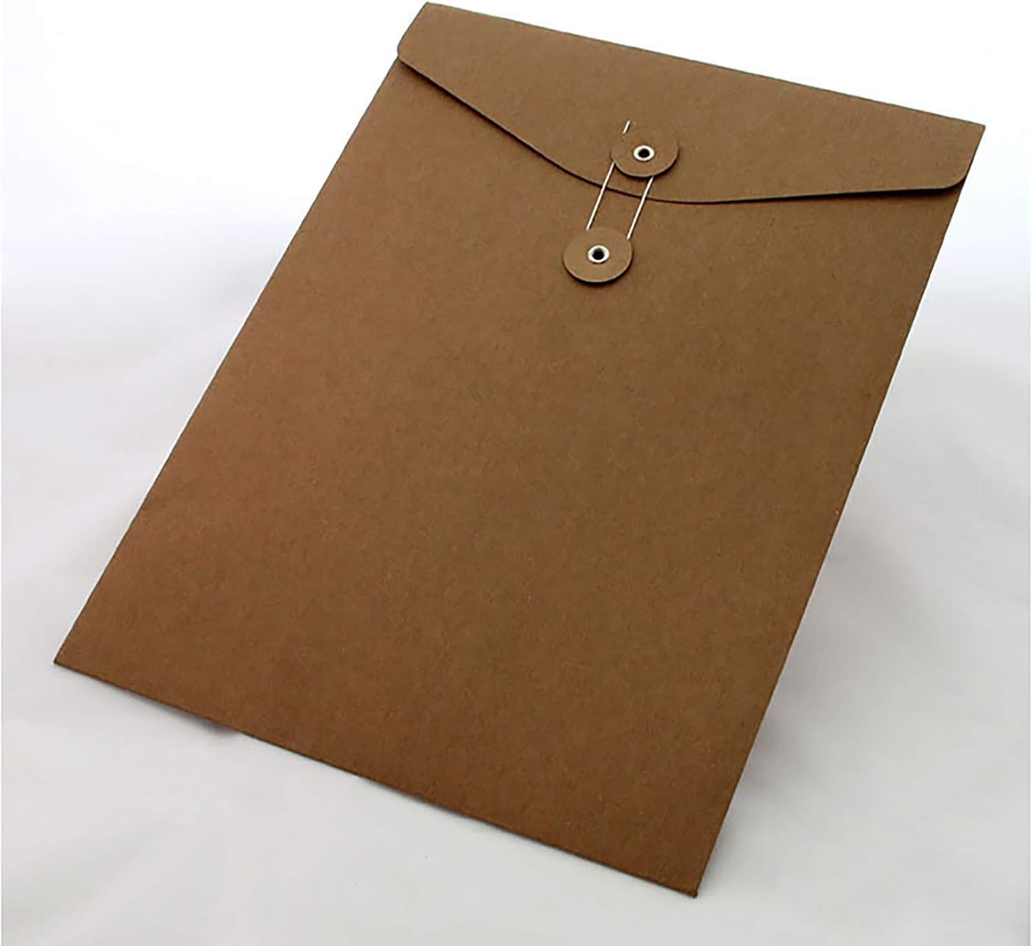 VANRA Kraft String File Folder Filing Envelope Project File Jacket Document Letter Organizer Flat-No Expansion A4 Letter Size (Pack of 5, Yellow)