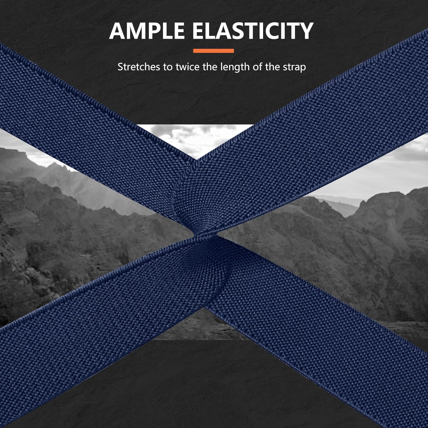 Witzon Elastic Sport Bands Compatible with Apple Watch Ultra 3 2 Band/Ultra Band 49Mm, Iwatch Series 11/10/9/8/7/6/5/4/3/2/1/SE 45Mm/44Mm/42Mm Stretchy Nylon Solo Loop Wide Replacement Strap Men Women - Black/Titanium image number 5