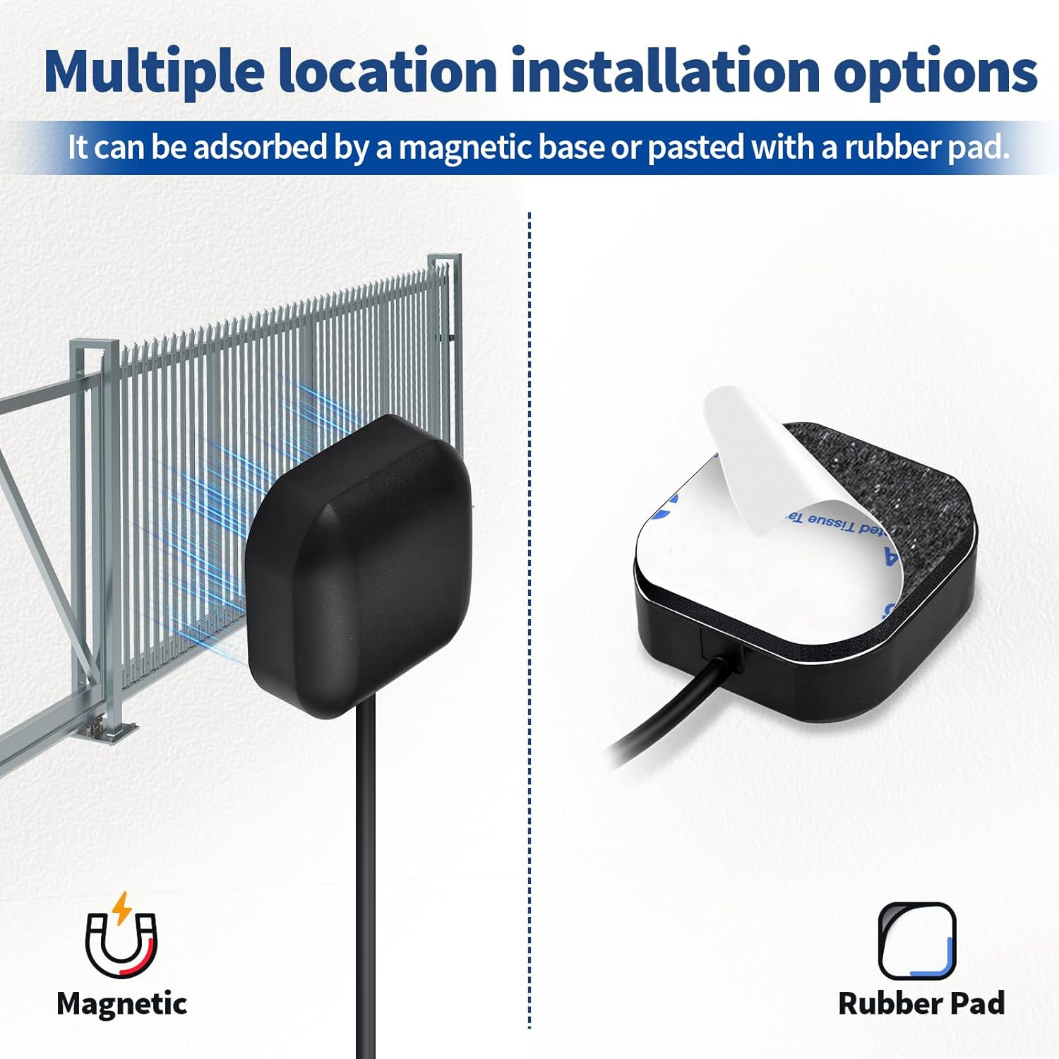 Bingfu GPS Aerial Vehicle Waterproof Active GPS Antenna with SMA Male Connector for Car Stereo Head Unit GPS Navigation System Module Truck Marine Boat GPS Tracker Locator Real Time Tracking Device - Cable image number 2