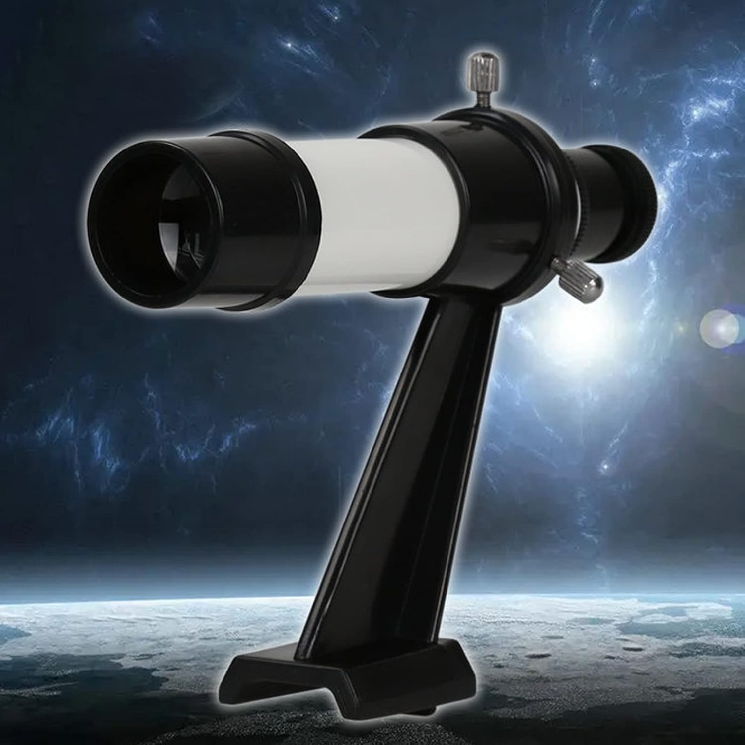 Dpofirs 5X Angled Finder Scope, 5X24 with Base Stand for Astronomy Telescope, Beginner, All Ages, Experienced Astronomers, Traveling Stargazers image number 6
