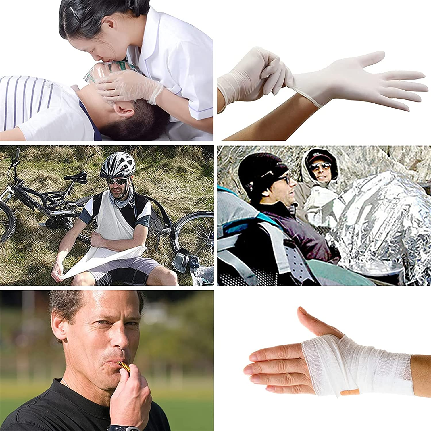 First Aid Kit 234Pcs, Emergency Kit, First Aid Pouch for Travel, Family, Hiking, Backpacking, Camping, Car & Cycling image number 1