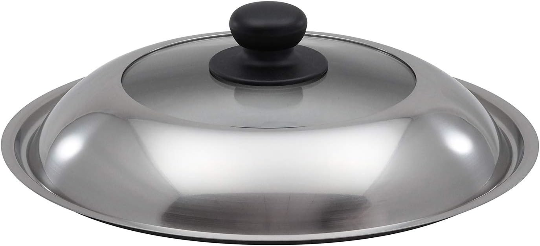 Takumi Japan Glass Lid 11.8 Inches (30 Cm) Heat Resistant for Iron Frying Pan - Fits Glitter Series