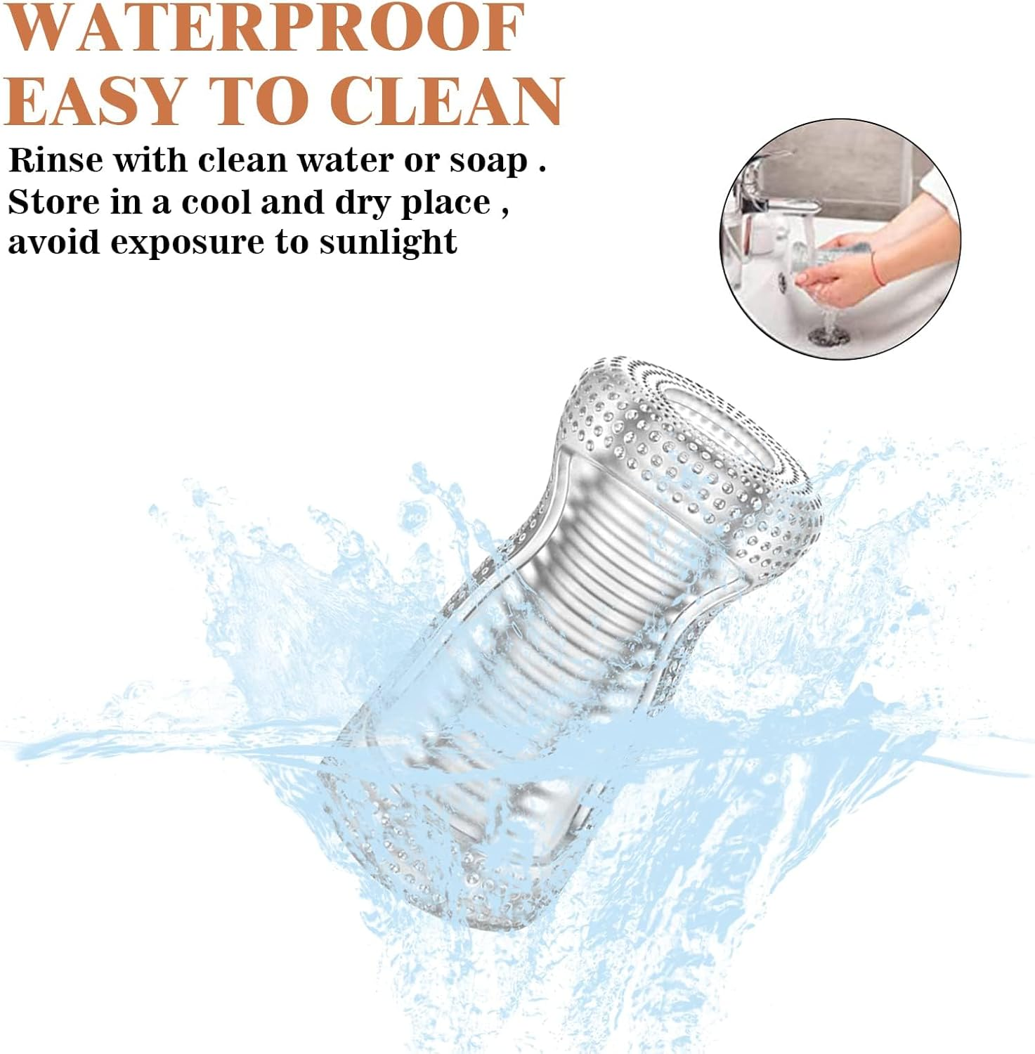 Murmrr Male Masturbator Sex Toys for Men, Portable Pocket Pussy Stroker with Vagina Textured Blowjob Penis TPE Masturbation Sleeve for Males image number 3