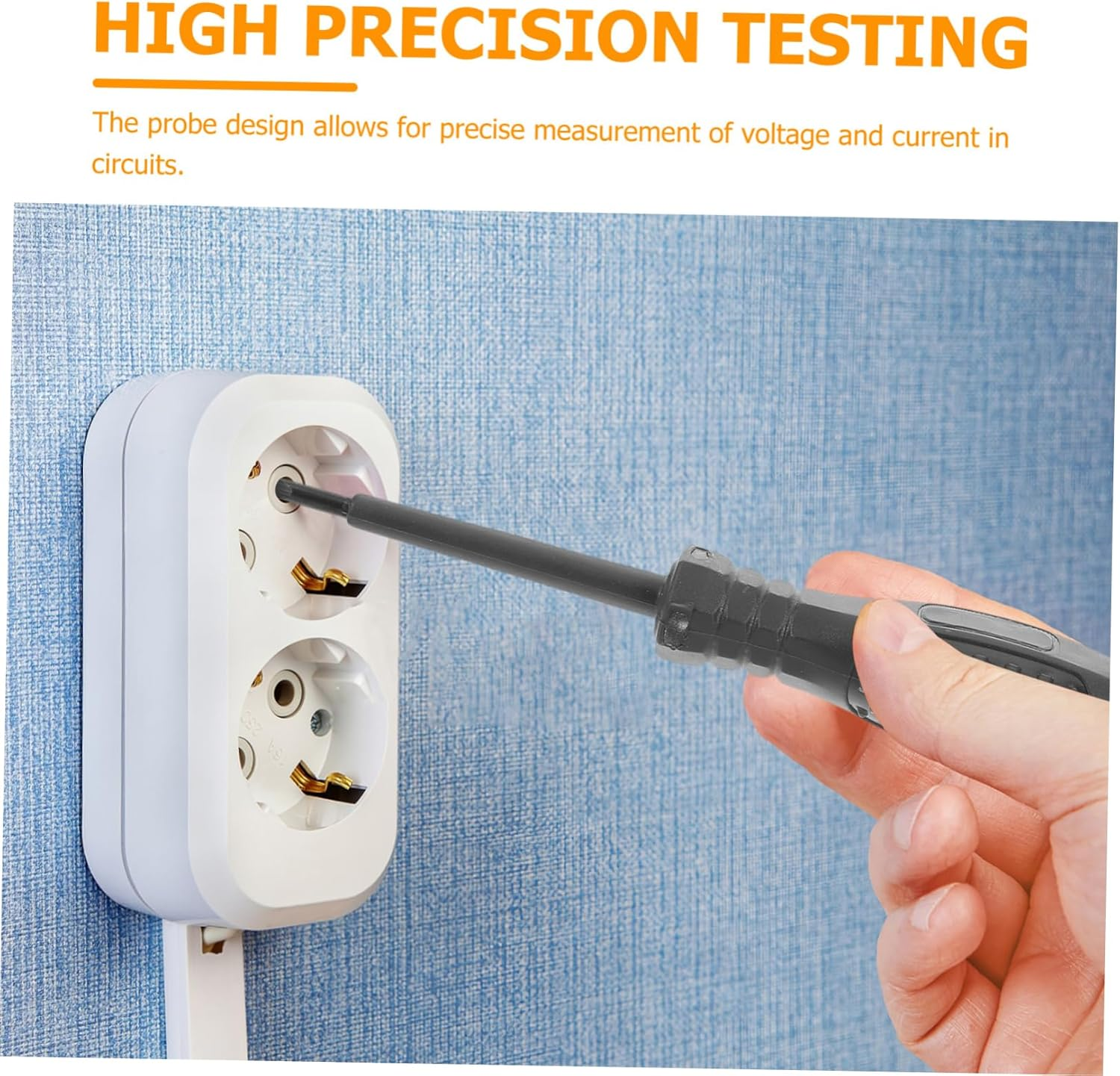 Angoily Electrician Voltage Testing Pen Magnetic Flathead Screwdriver High Brightness Voltage Detector for Automotive Circuit Testing Electrical Tasks image number 6