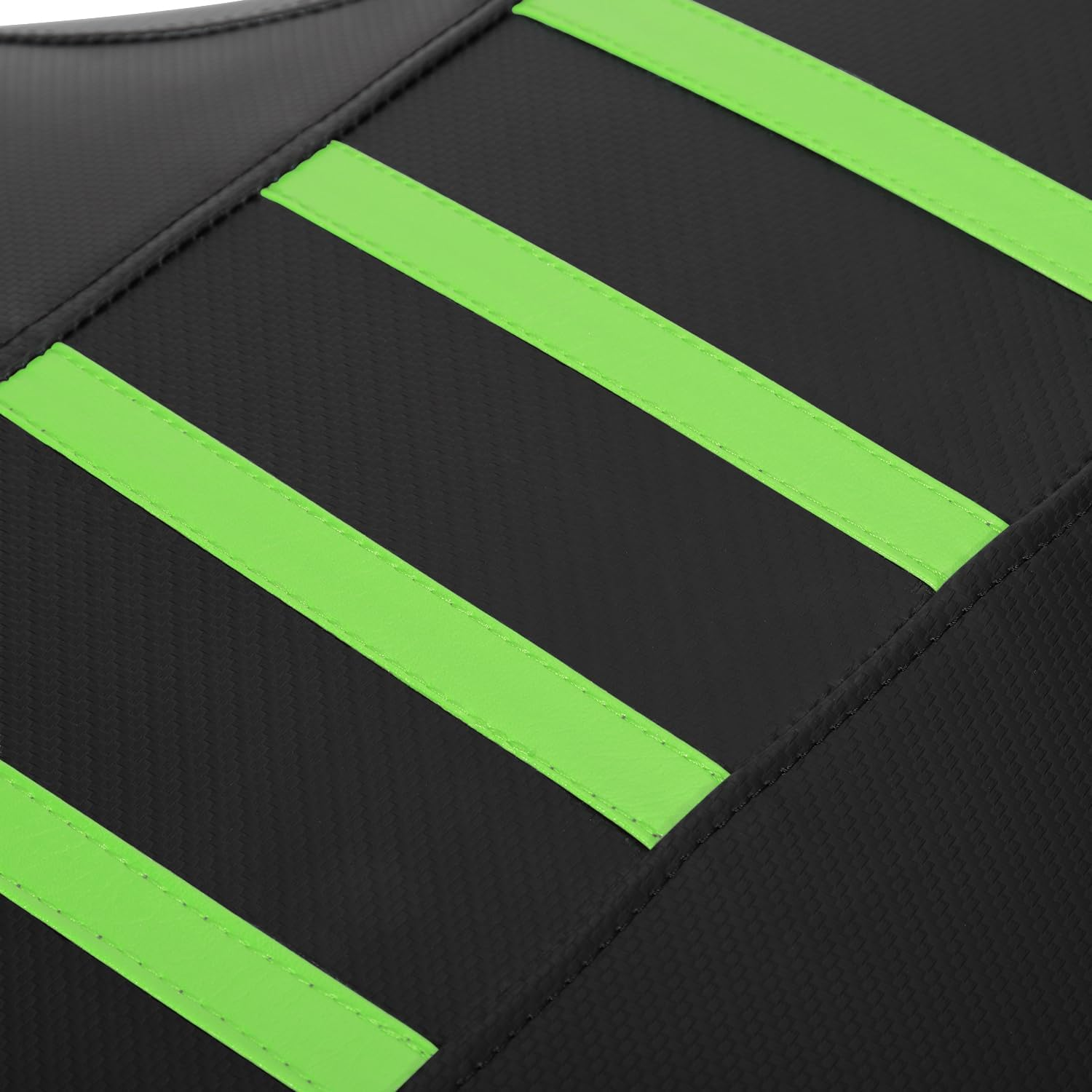 USTPO Ribbed Dirt Bike Seat Cover Gripper Soft for KLX 140 KLX140 KLX140G KLX140L KLX140R KLX140RF 2015-2024 Pit Bike Non-Slip Surface Protector Green