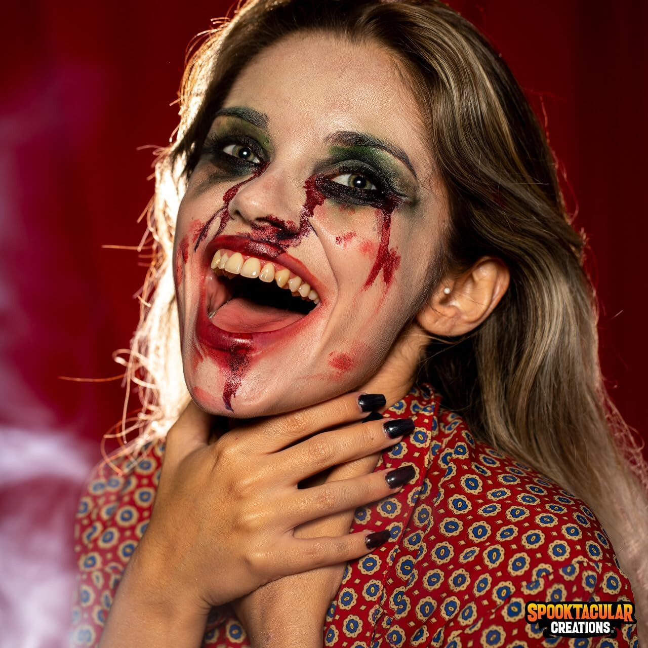 Spooktacular Creations 32 Oz Fake Halloween Vampire Blood Bottle for Halloween Costume, Zombie, Vampire and Monster Makeup & Dress Up image number 4