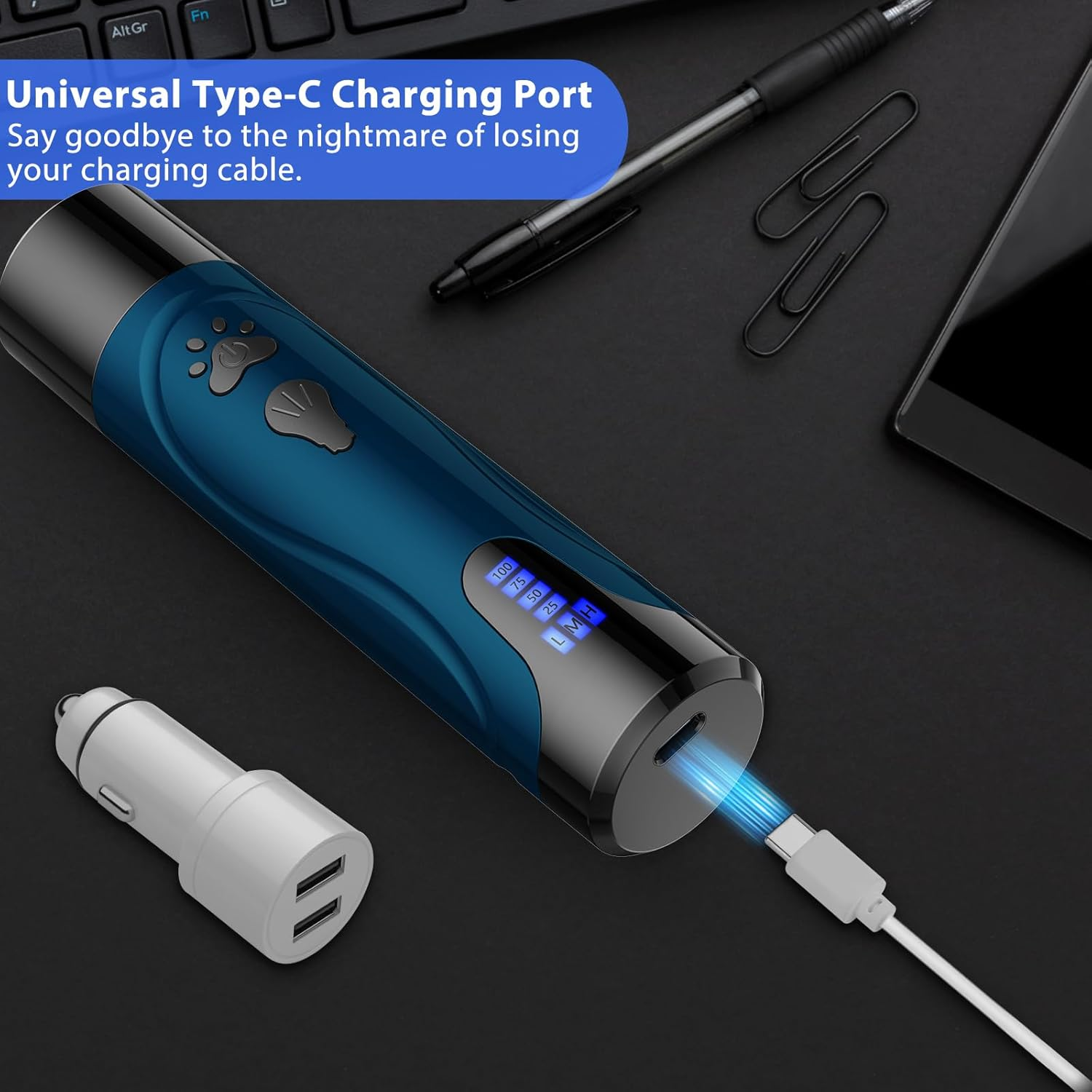 YABIFE Claw Grinder for Dogs, Electric Dog Claw Cutter, Super Quiet Dog Claw File, Animal Claw Grinder for Small Large Dogs Cats Claw Care & Pet Care, 3 Speeds image number 4