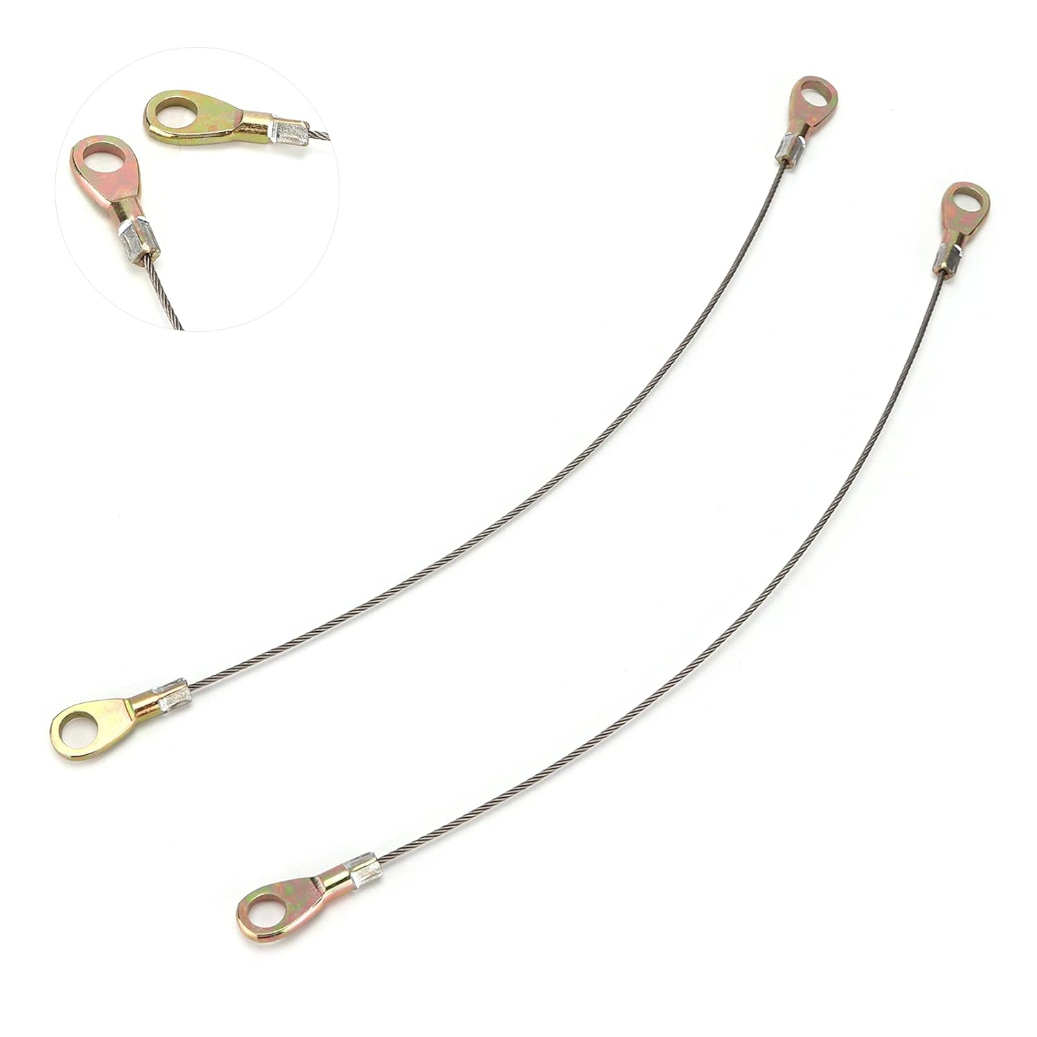 2PCS Tail Gate Cable, Tailgate Cable Hook 53045‑1065 Replacement for Mule 3000 3020, Replacement for Mule 3000 3020, Easy Installation And, Abs+Metal, Professional image number 4