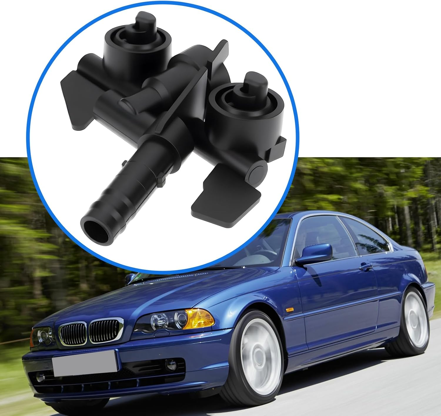 OTOTEC Front Right Headlight Washer Nozzle 61674290868 Compatible with BMW 3 Series E46 323I 325I 325Xi 328I image number 1