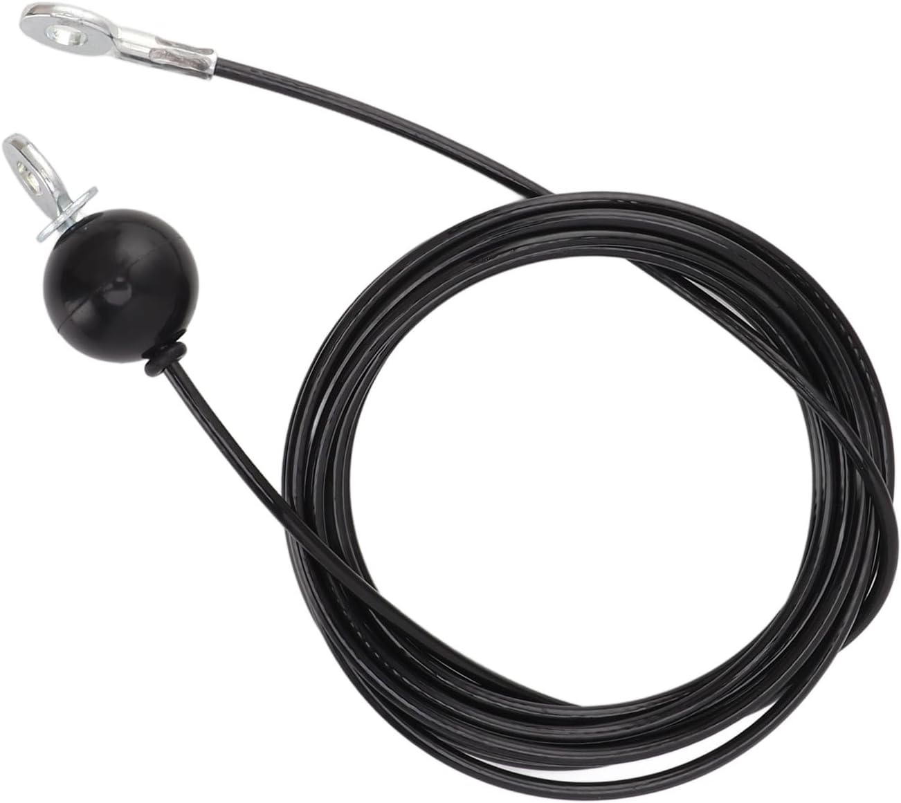 Fitness Pulley Cable, Withstand High Tension Home Gym Replacement Cable Adjustable Length Exercise Muscles Thick Black Steel Wire Rope for Studios (5M / 16.4Ft) image number 2