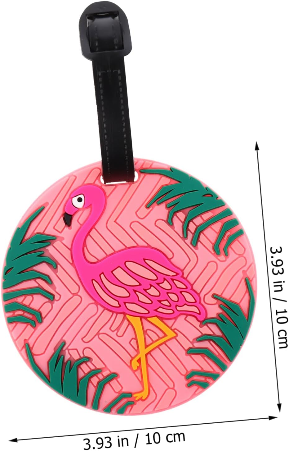 NAMOARLY 5Pcs Cartoon Flamingo Unicorn Luggage Tags Elastic Strap and Buckle Connector for Easy Identification image number 5