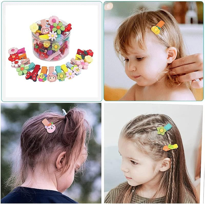 26PCS Hair Clips Pretty Hairpin Snap Bow Toddler Girls Baby Pin Hair Kids Child, Safe Material, Ideal for Daily Use & Special Occasions - Animal ( Without Bottle) image number 5