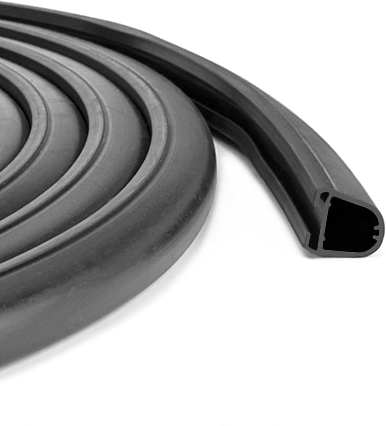 D-Seal RV Slide Out Seal 018-312-EKD RV D Seal Wiper Weather Stripping for Slides 1" X 15/16" X 35' Camper Slideout System Black Rubber image number 5