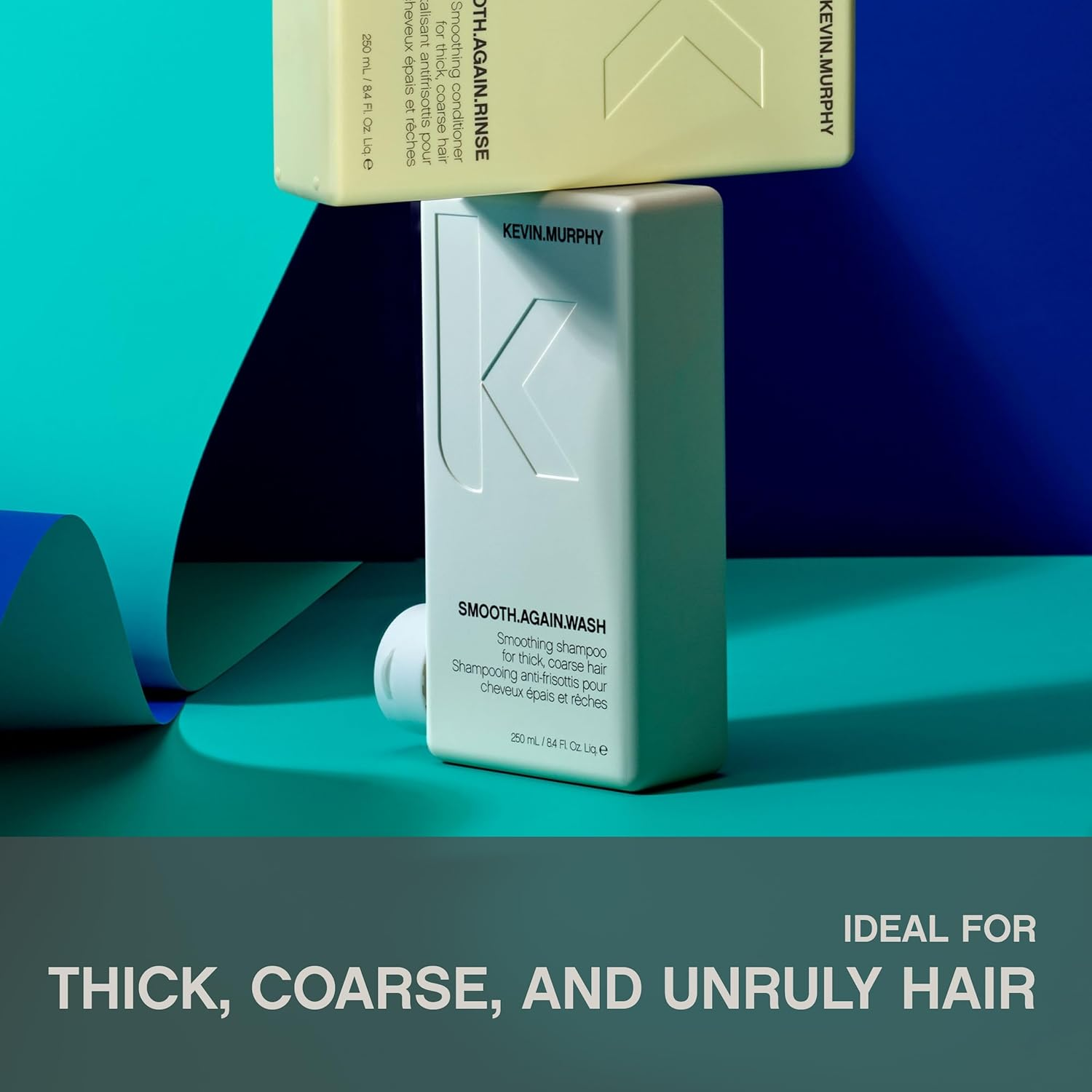 KEVIN.MURPHY SMOOTH.AGAIN.WASH Frizz Control Shampoo - for Thick, Coarse & Unruly Hair - Moisturising Sulphate Free Shampoo with Monoi Oil & Murumuru Butter - 250 Ml image number 6