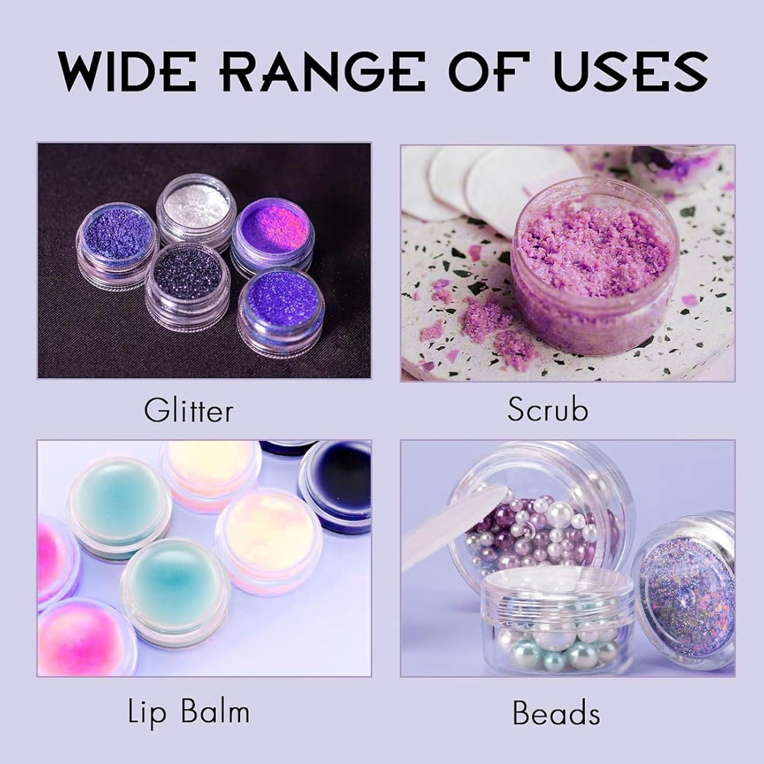 Gaivek 24 PCS 5G Clear Cosmetic Sample Jars with Lids, Small Leak Proof Storage Pots, Refillable Travel Containers for Creams, Lip Balm, Glitter, Beads, Lotion, Scrubs, DIY Makeup image number 4