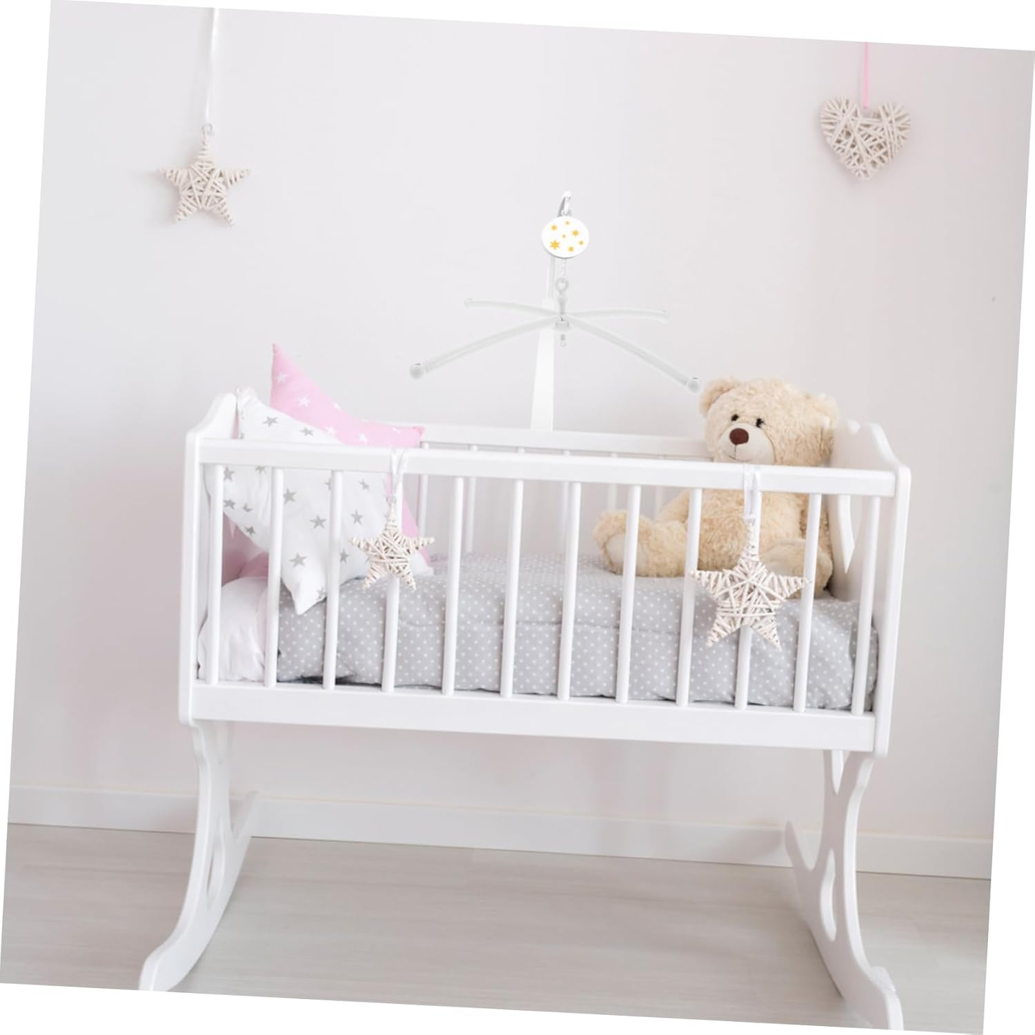 Toddmomy Crib Mobile Stand Bed Bell Holder Crib Bed Toy Bracket Bassinette Toys image number 2