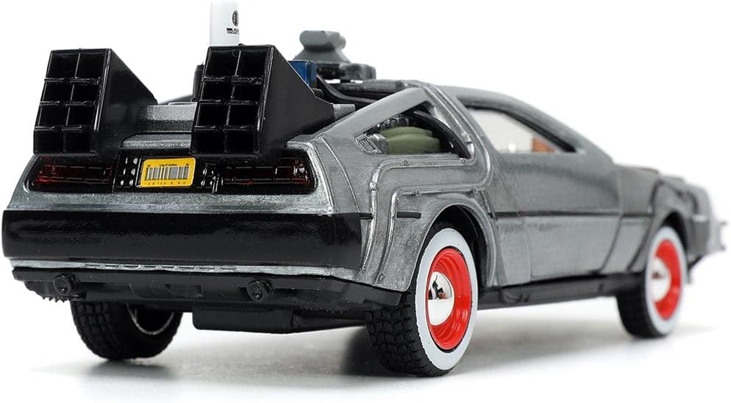 Jada Toys Back to the Future 3 Delorean 1:32 Scale Diecast Vehicle image number 6