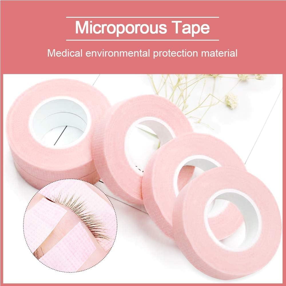 EBANKU 5 Rolls Eyelash Extensions Tape, Eye Tape for Lash Extension Breathable Micropore Fabric Tape for Eyelash Extension Supplies (9M/10 Yards) image number 2