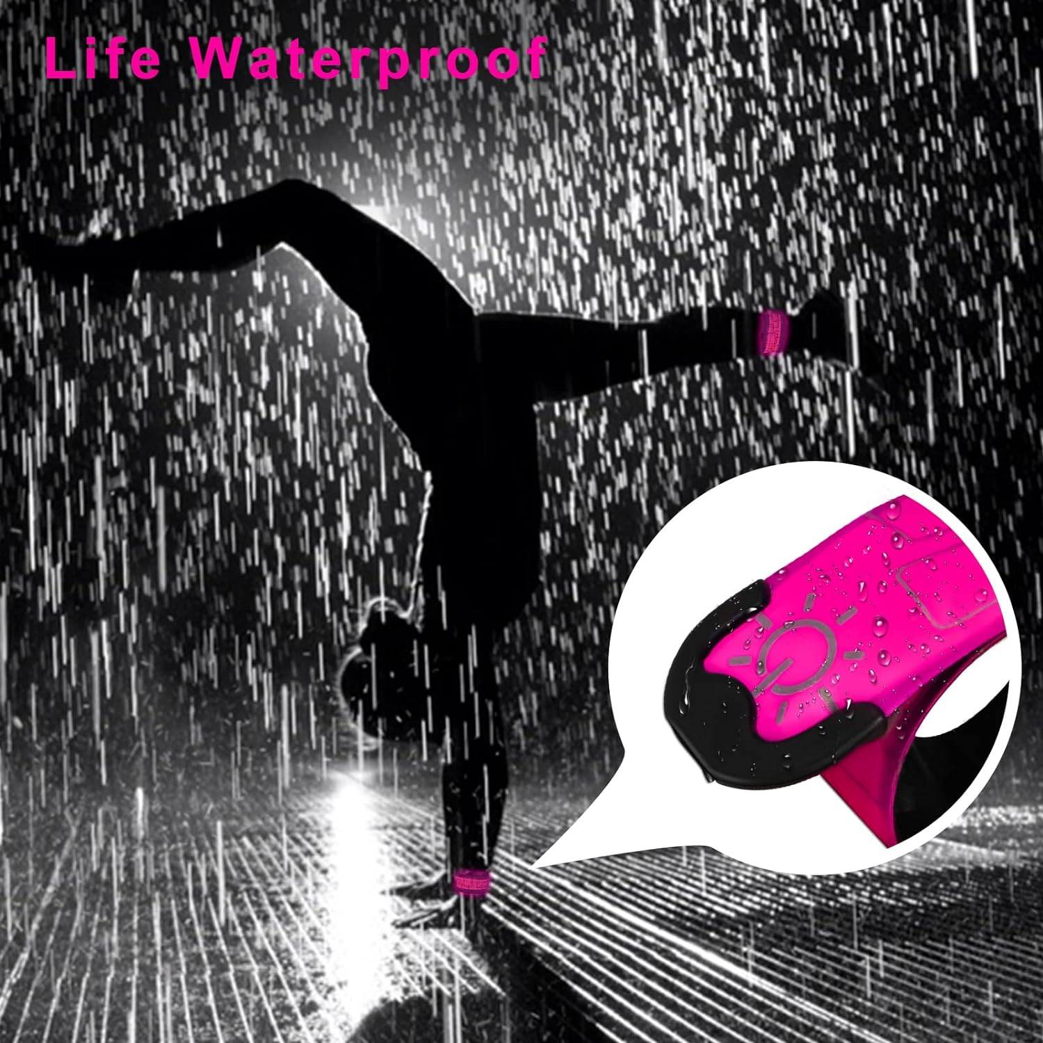 TRAYIU LED Safety Wristband Lights - 2 Pack Rechargeable Light up Arm Ankle Band Kids Magic Slap Glow Bracelets Reflective Belt High Visibility for Night Cycling Walking Joggers Running Gear - Green image number 7