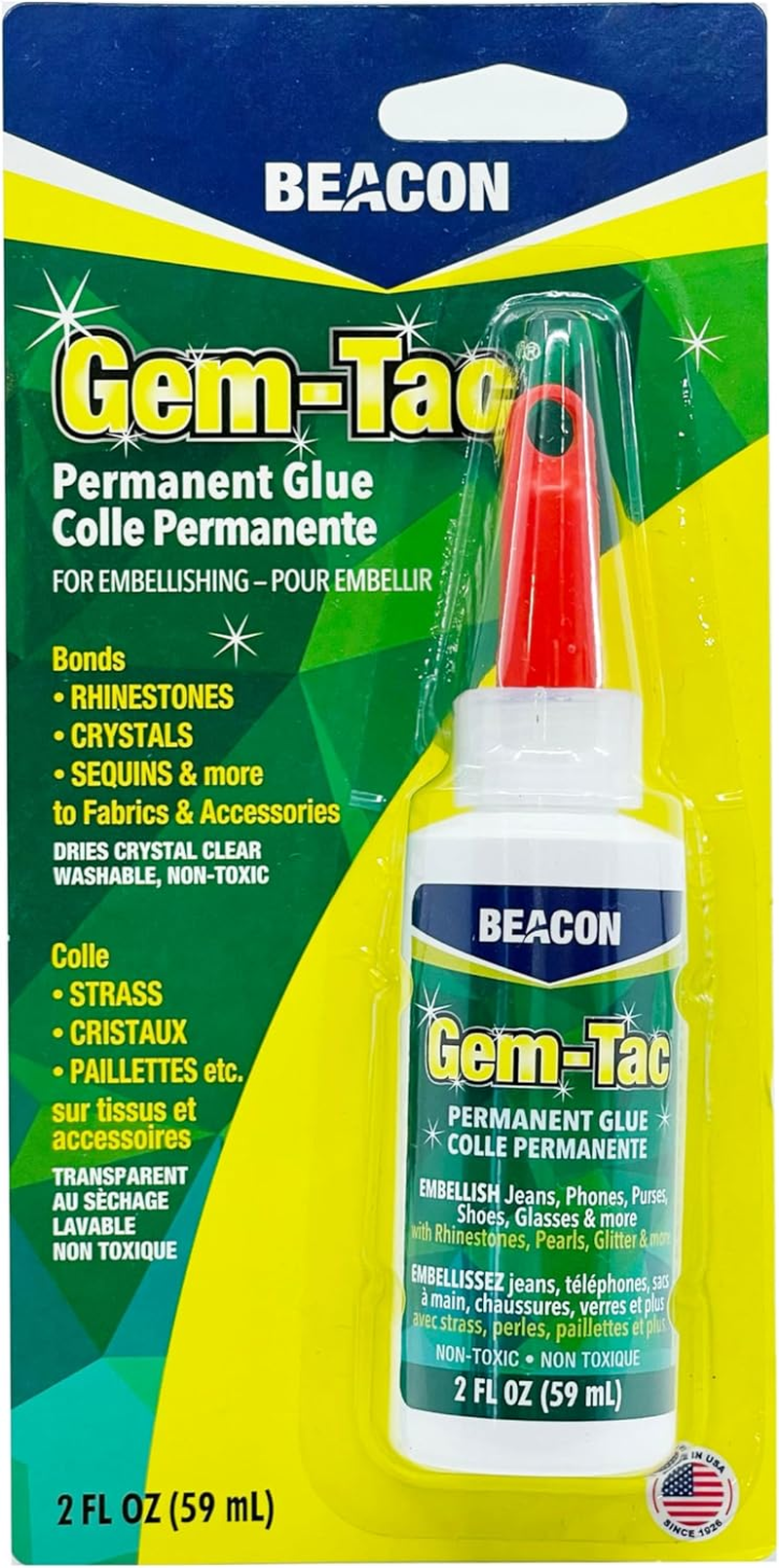 Gem-Tac 59 Ml Medium Dries Bottle, Clear, White image number 1