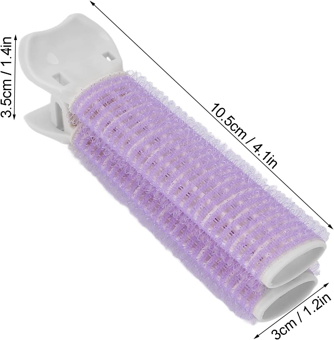 Double Layer Hair Rollers, Hair Root Clip, Portable 2Pcs Hair Volume Curler Clip Professional Ergonomic for Hair Salon for Women Girls for Home Travel DIY Hair Styling Accessories Tool (Purple) image number 5