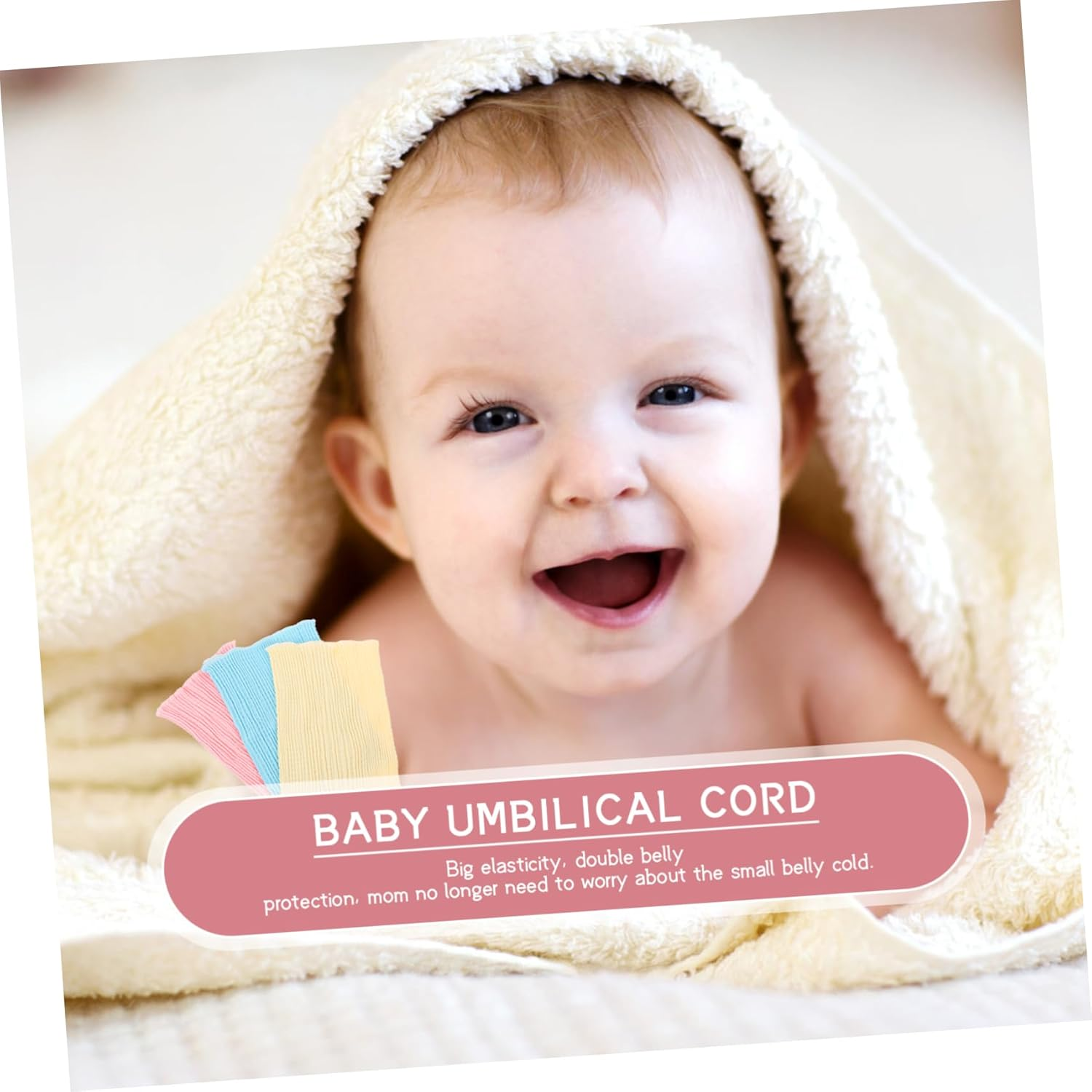 MERRYHAPY 3Pcs Navel Band Umbilical Cord Care Wrap Maternity Belt for Postpartum Pregnancy