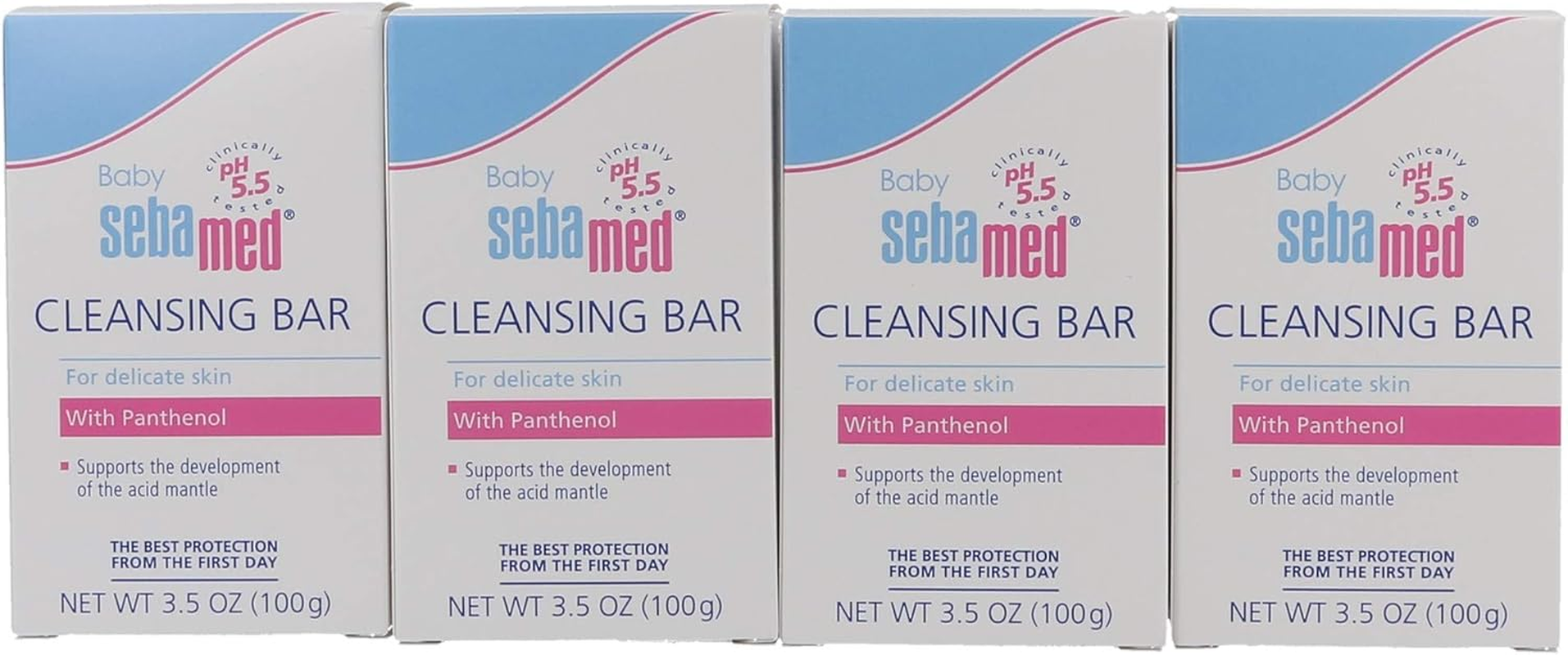 SEBAMED Baby Cleansing Bar, 3.5 Ounce Bars, Pack of 4 image number 2