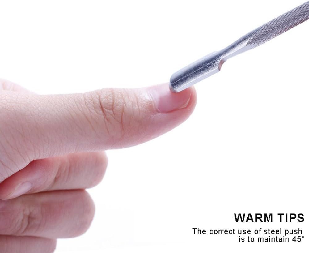 Cuticle Pusher and Cutter Cuticle Trimmer Pusher Remover Manicure Pedicure Tool Cuticle Cutters Clippers Remover for Nails image number 4